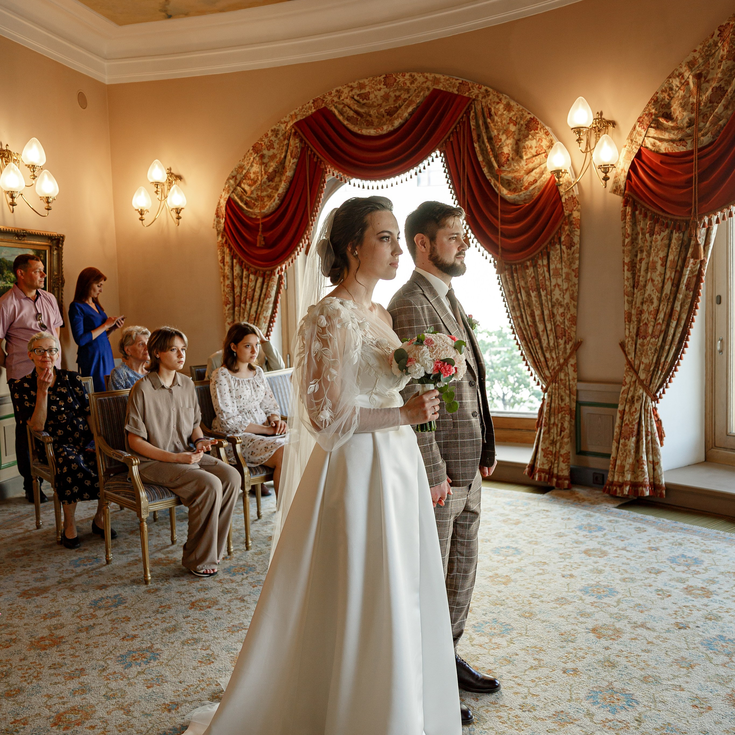 Регистрация брака в гостинице «Националь» г. Москва. Свадебный фотограф Москва и МО Сергей Киржаев