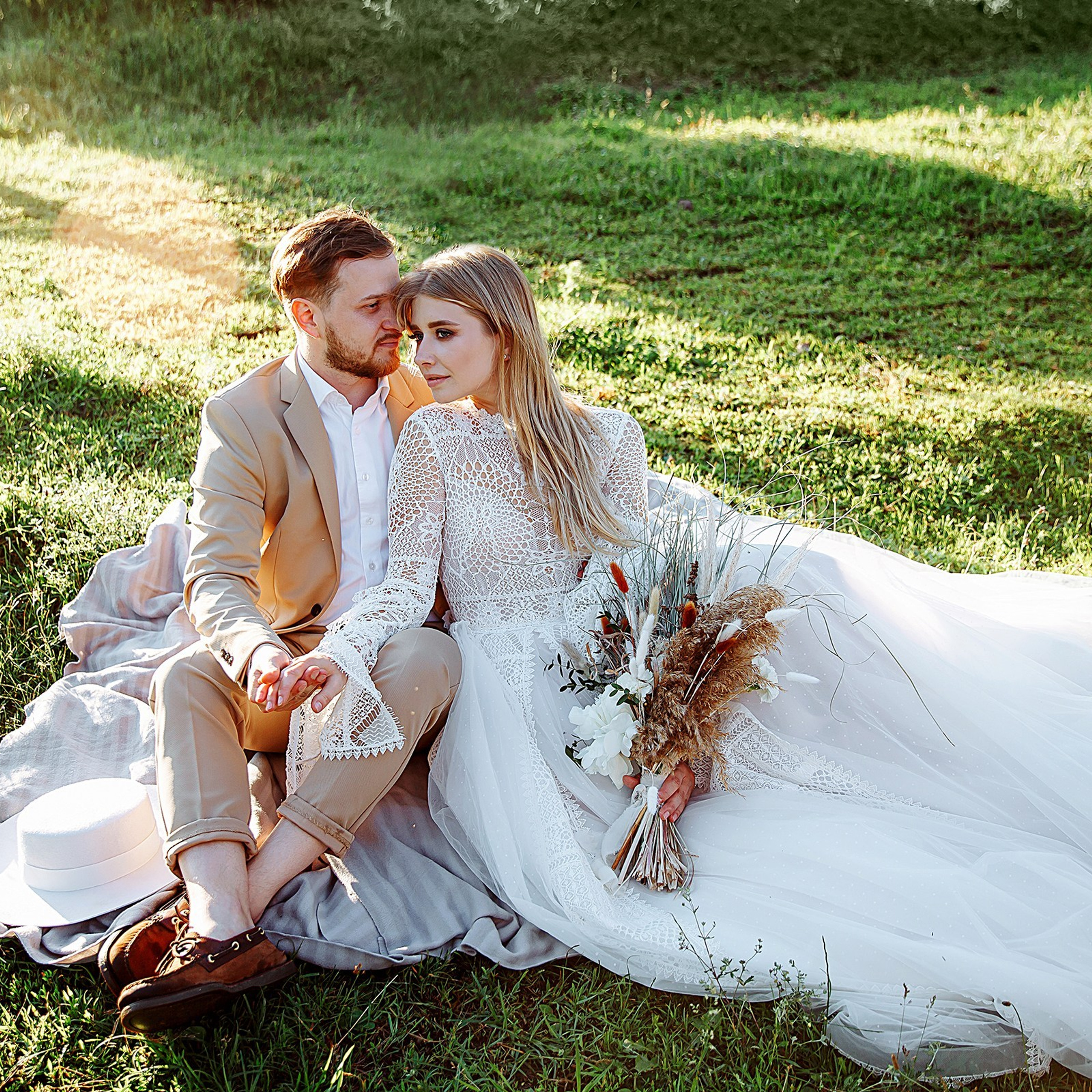 Свадебная фотосессия на природе