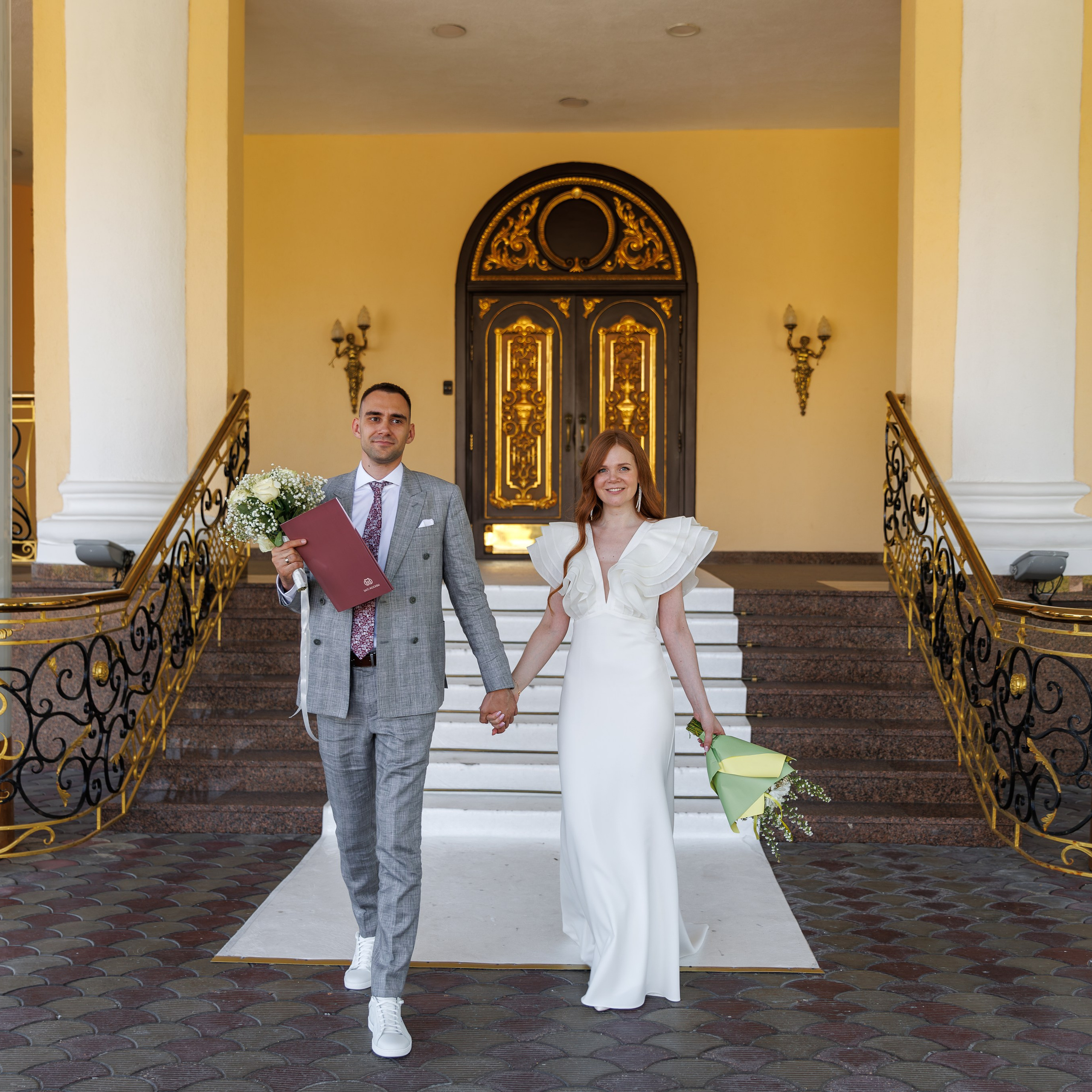 Регистрация брака в доме торжеств Сафиса. Свадебный фотограф Москва и МО Сергей Киржаев