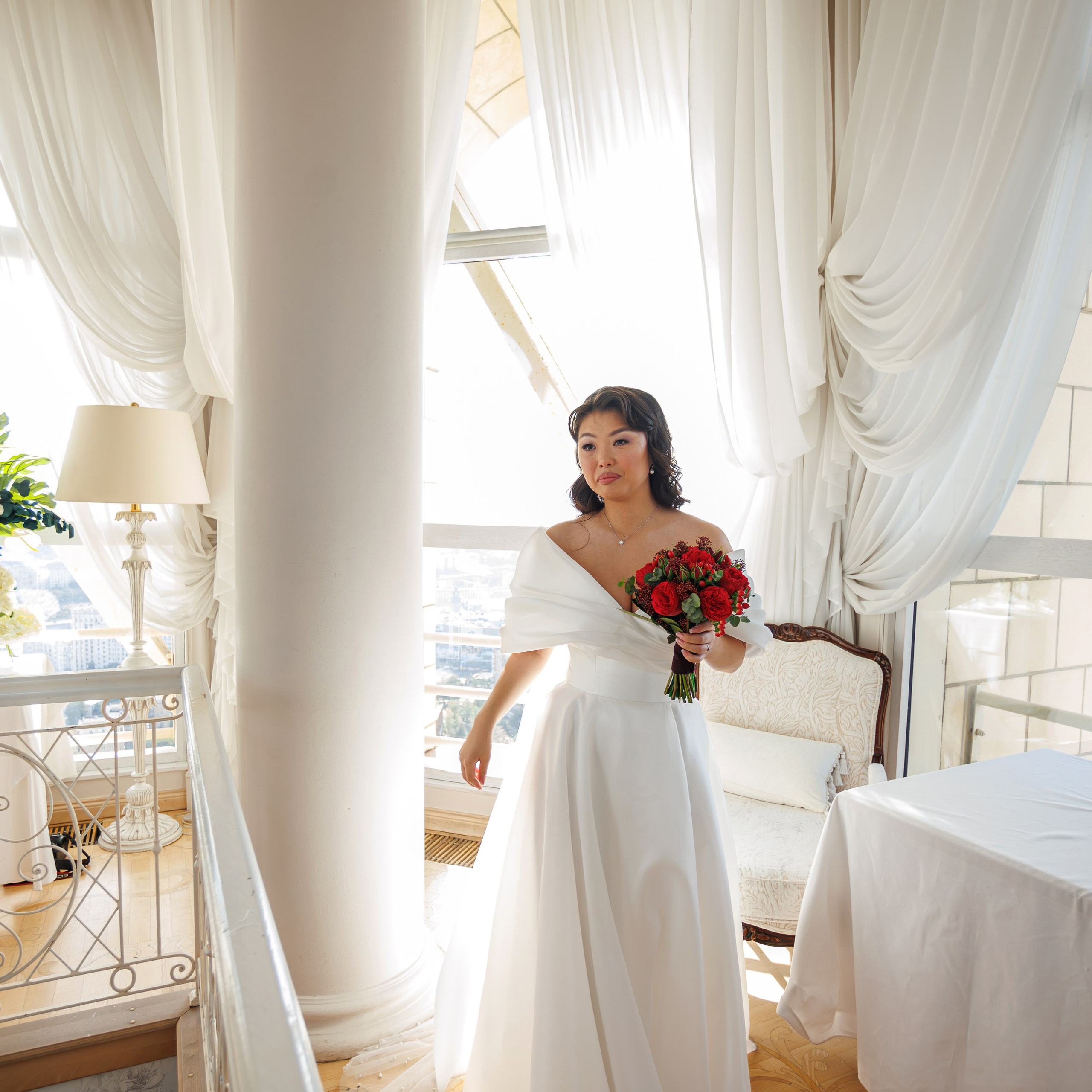 Регистрация брака в ресторане Романтик гостиница Украина. Свадебный фотограф Москва и МО Сергей Киржаев