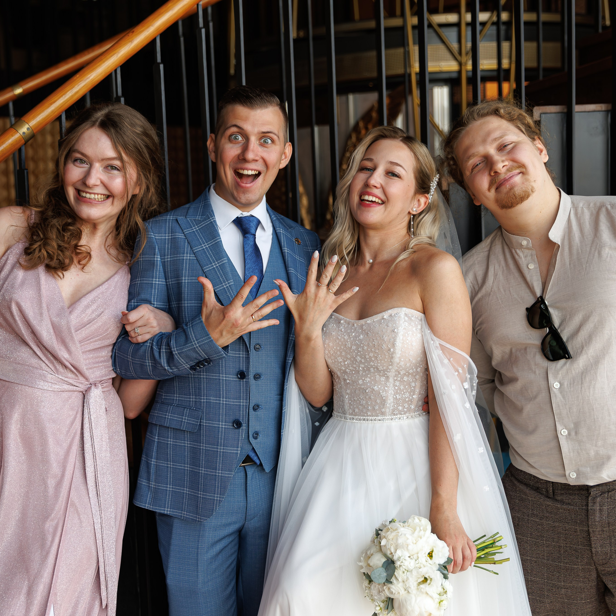 Регистрация брака в ресторане BIRDS Москва-Сити. Свадебный фотограф Москва и МО Сергей Киржаев