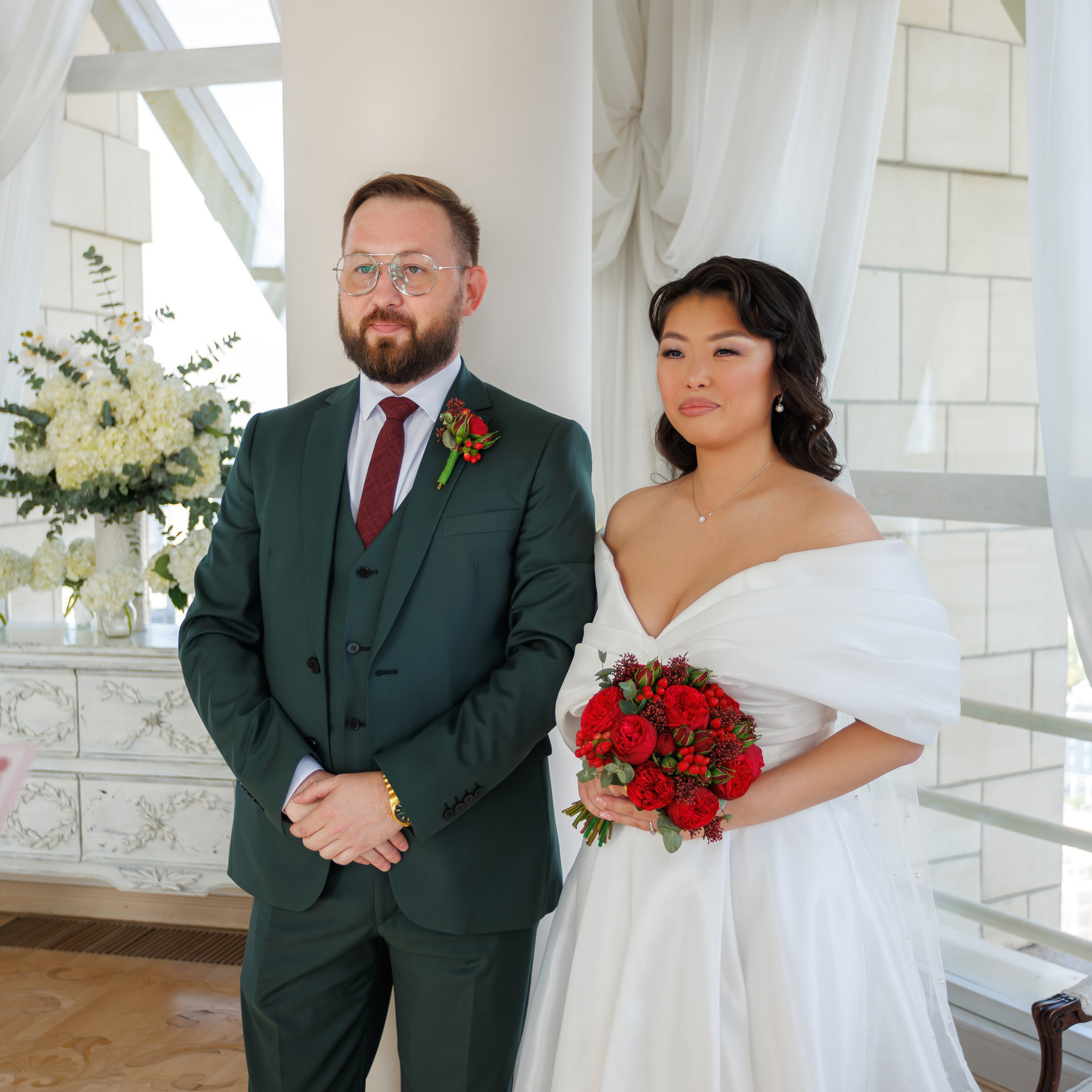 Регистрация брака в ресторане Романтик гостиница Украина. Свадебный фотограф Москва и МО Сергей Киржаев