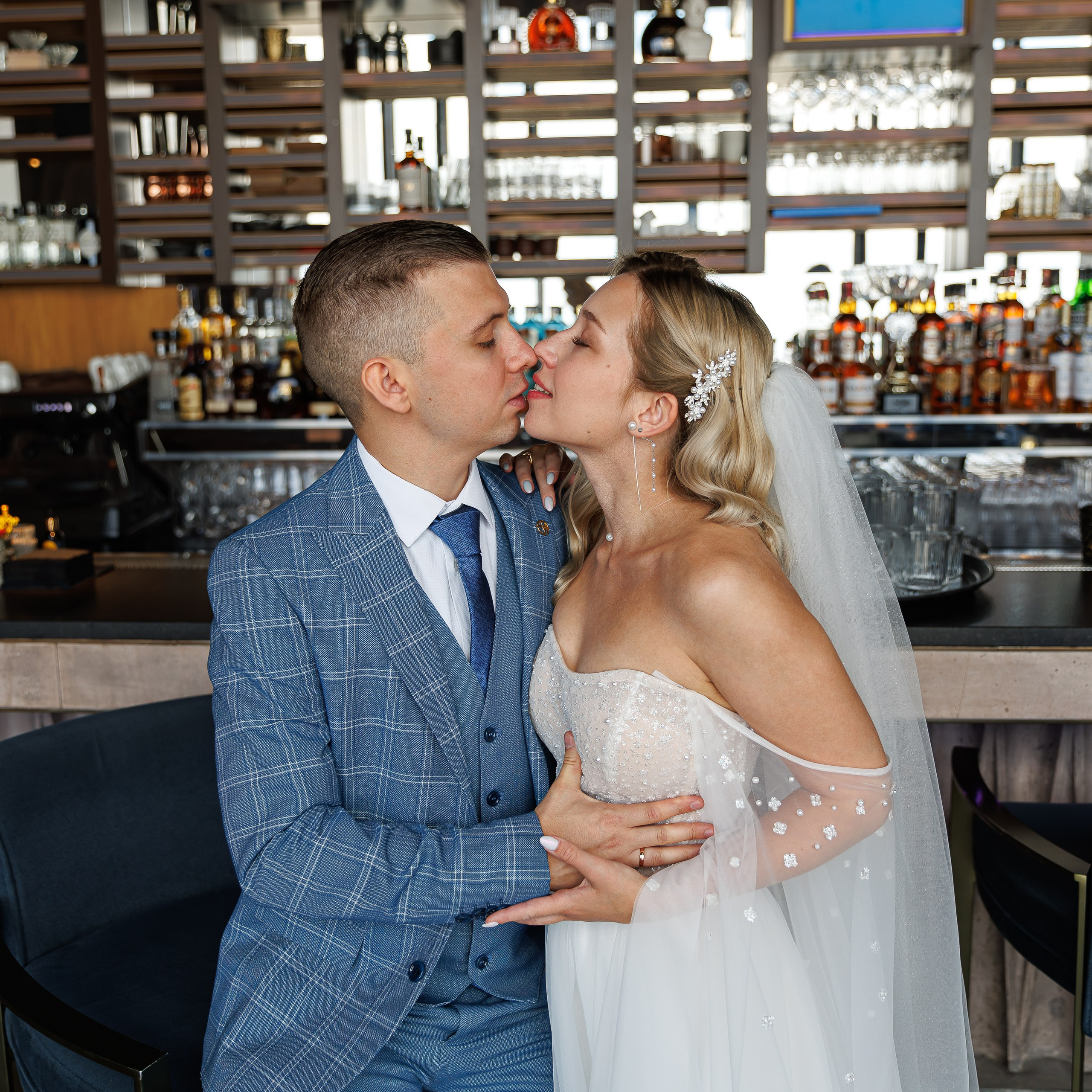 Регистрация брака в ресторане BIRDS Москва-Сити. Свадебный фотограф Москва и МО Сергей Киржаев