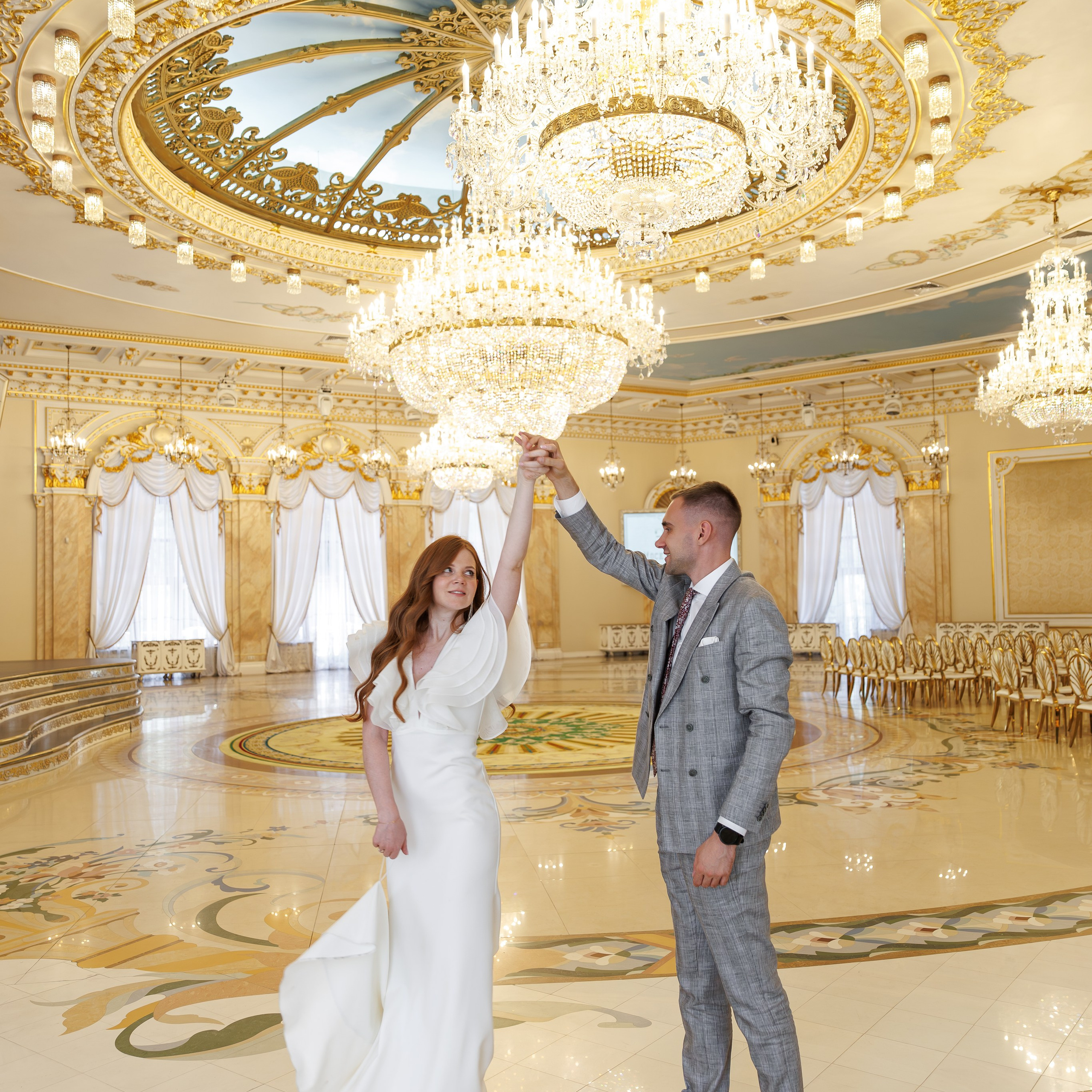 Регистрация брака в доме торжеств Сафиса. Свадебный фотограф Москва и МО Сергей Киржаев