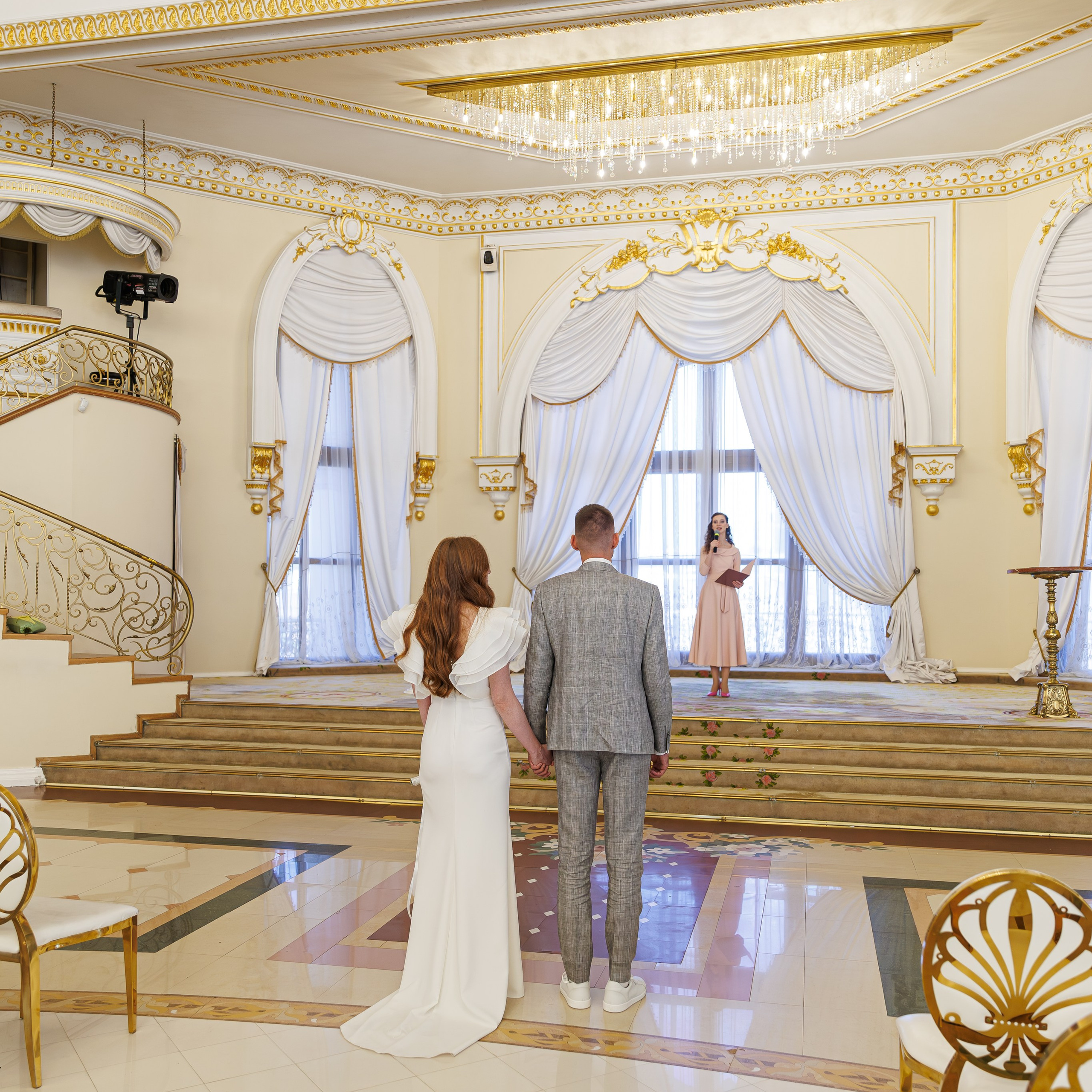 Регистрация брака в доме торжеств Сафиса. Свадебный фотограф Москва и МО Сергей Киржаев