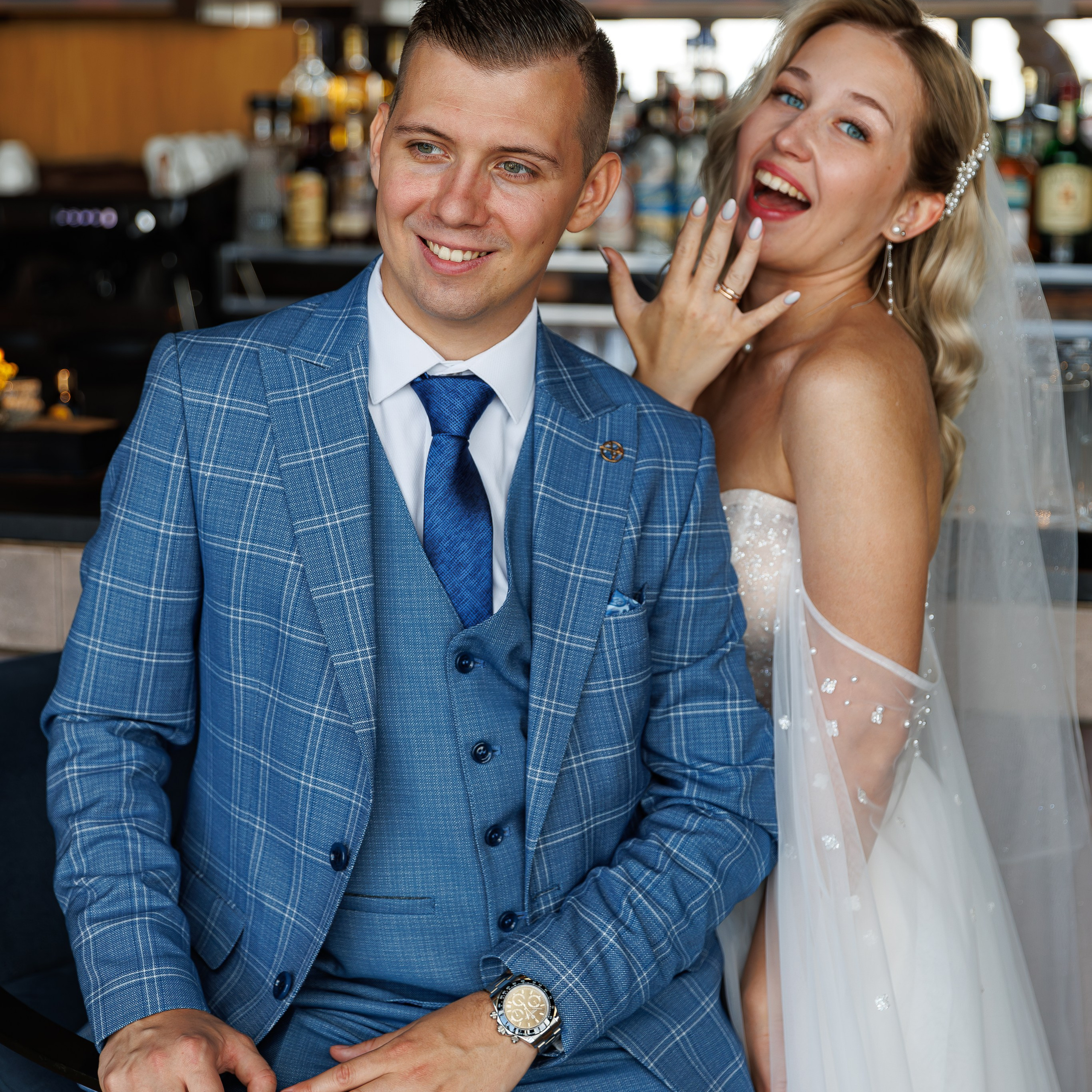 Регистрация брака в ресторане BIRDS Москва-Сити. Свадебный фотограф Москва и МО Сергей Киржаев