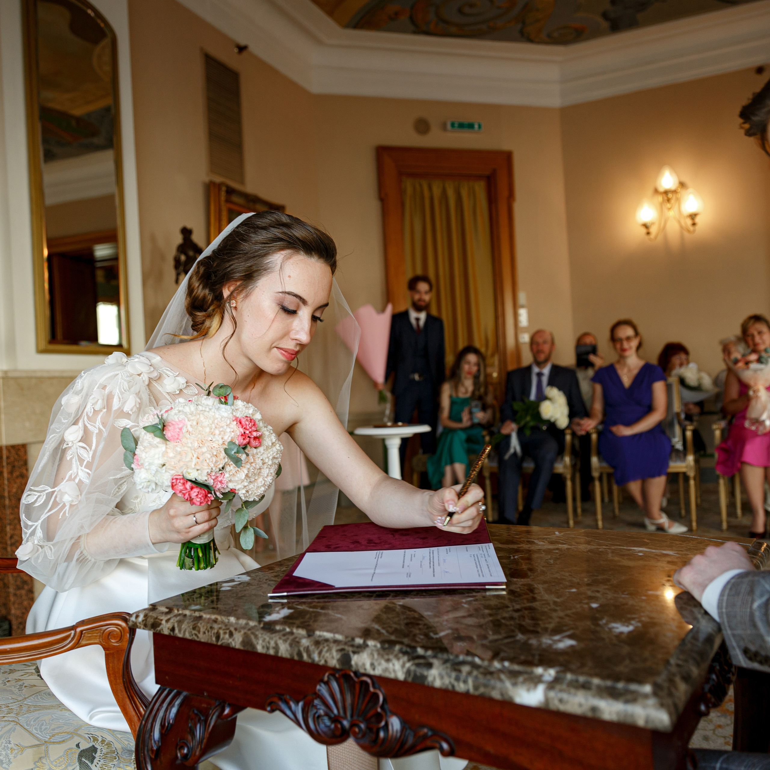 Регистрация брака в гостинице «Националь» г. Москва. Свадебный фотограф Москва и МО Сергей Киржаев