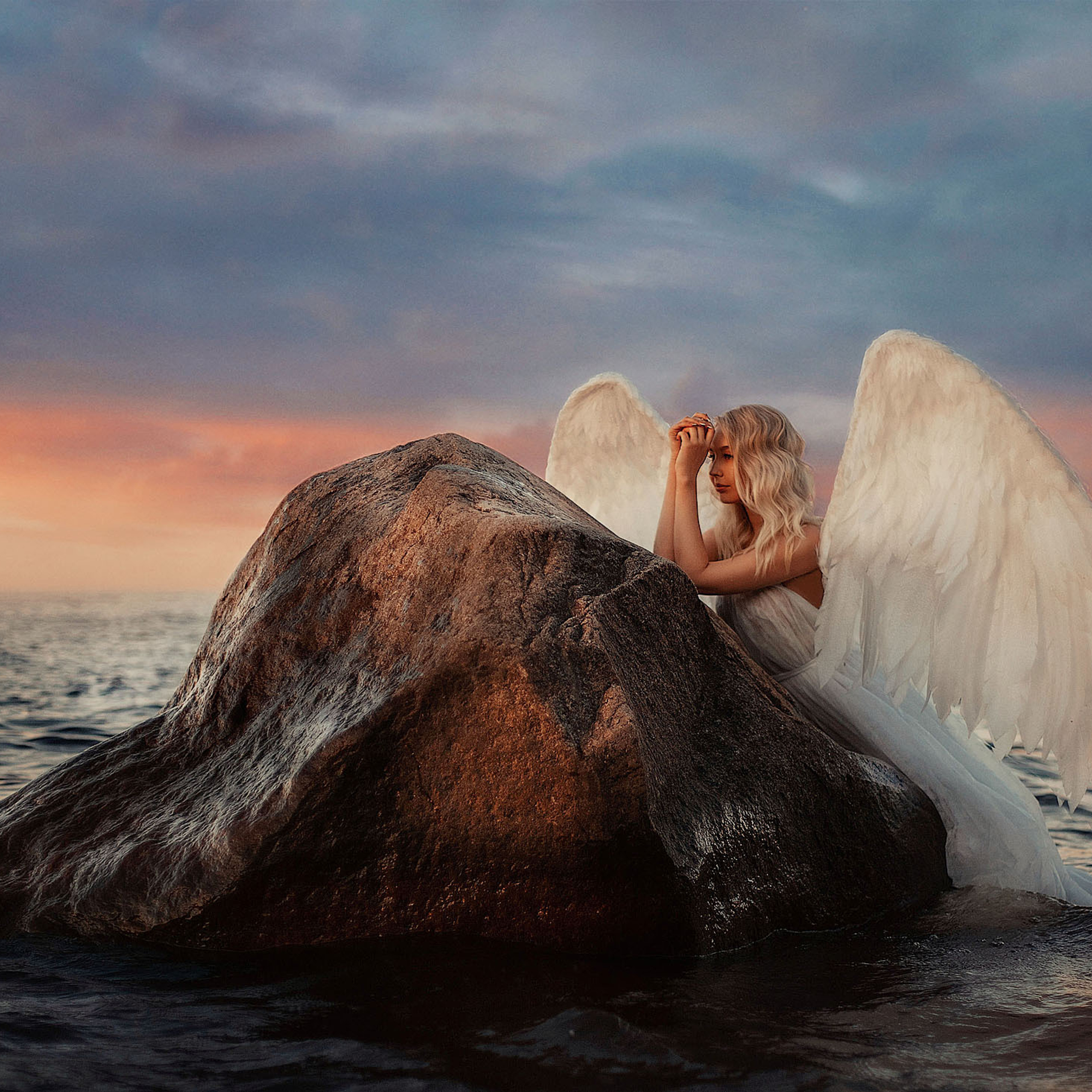 Фотосессия в образе ангела для Анастасии