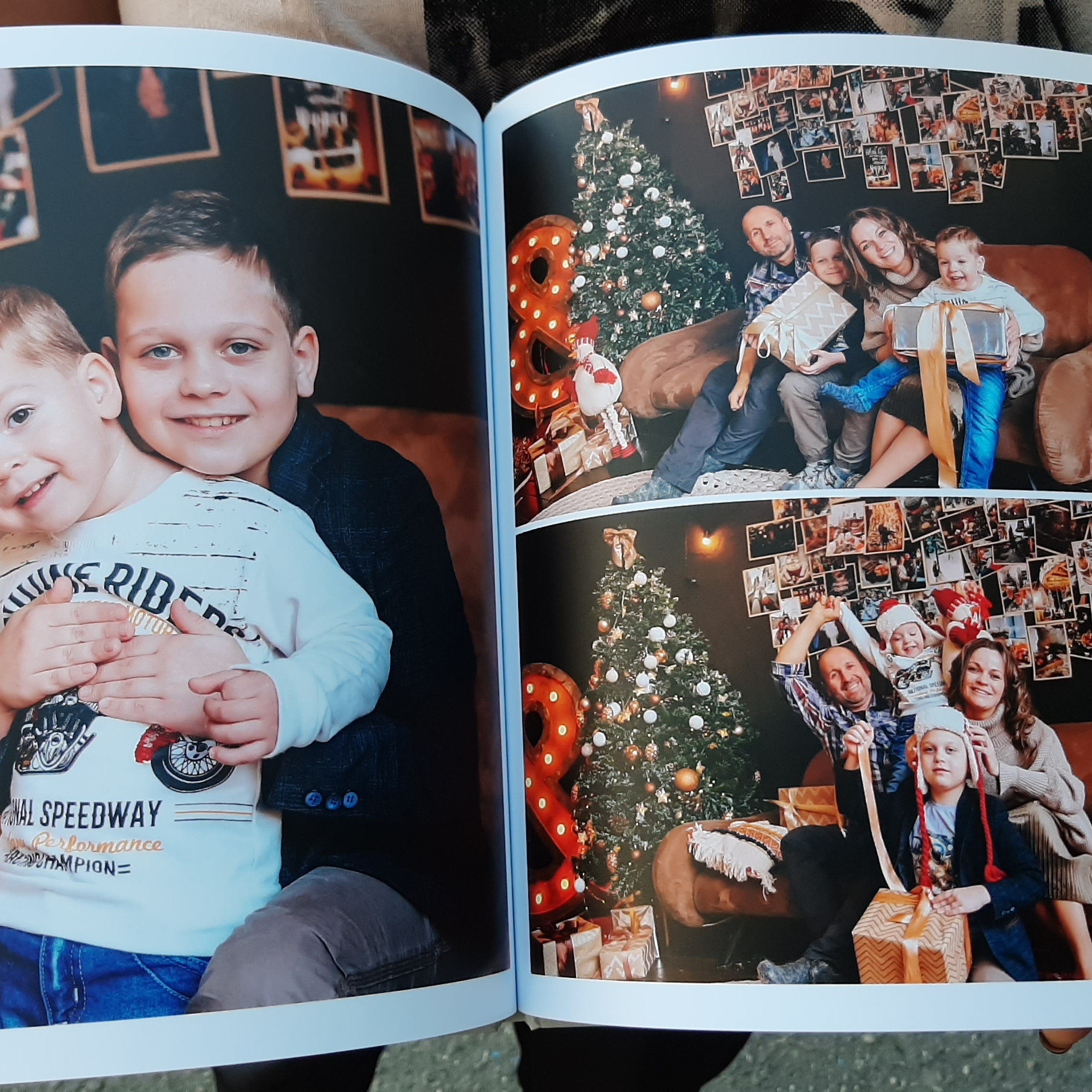 Сборник за 5 лет новогодних съемок одной семьи. Мягкие листы.