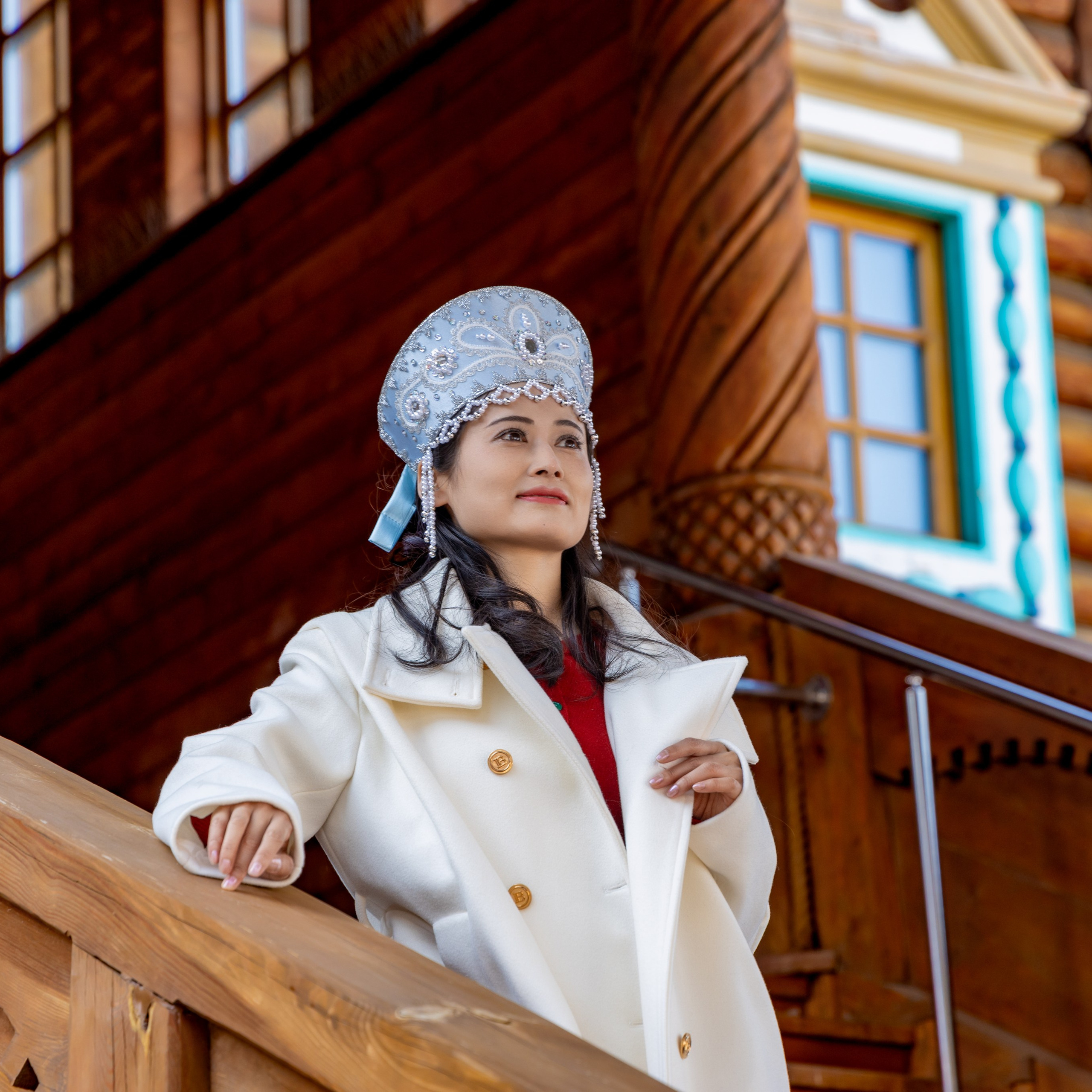 Инь Хэ мэн фотосессия в Коломенском на масленицу