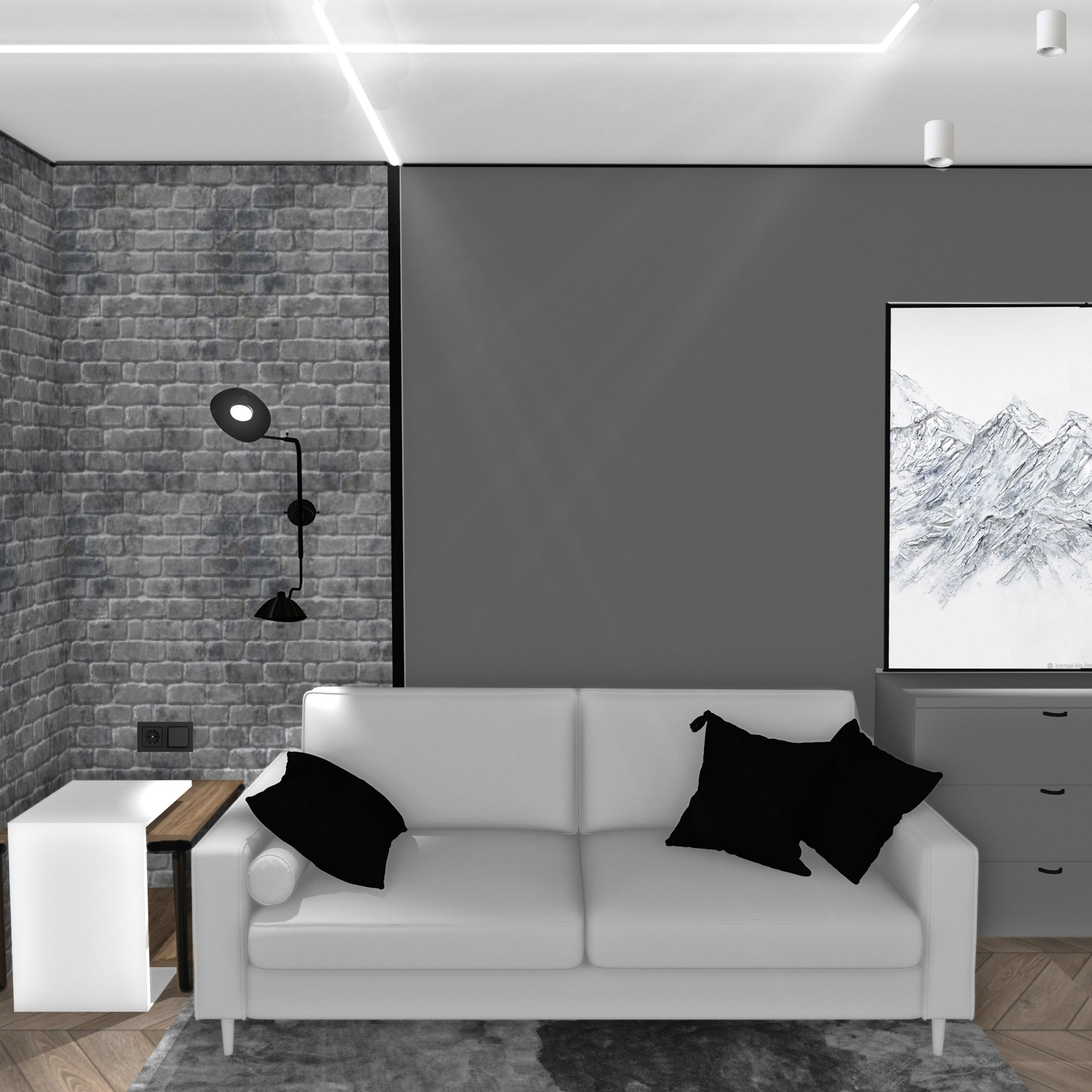 Проспект Славы Коллажи квартиры 35 м²
