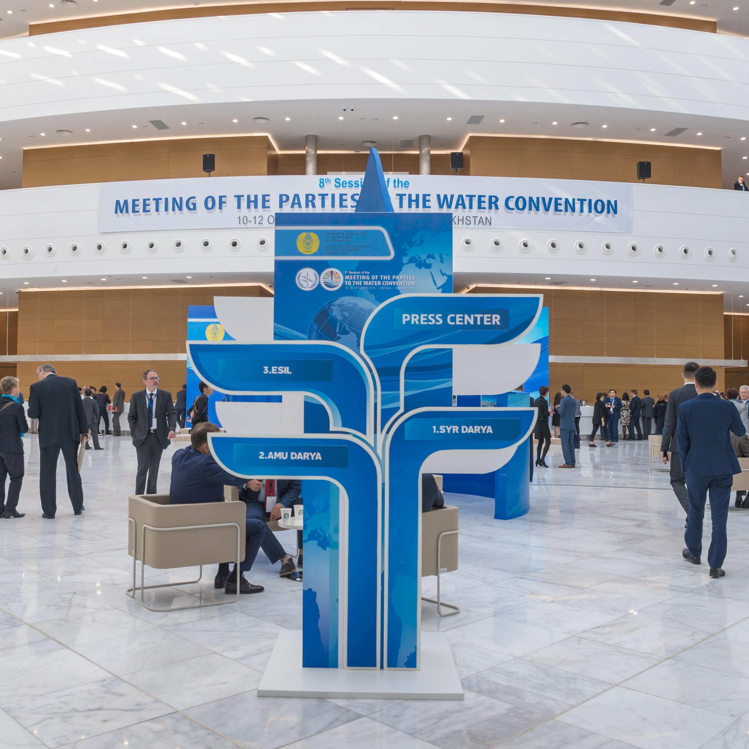 Репортажная съемка сессии ООН в Астане по проблемам воды