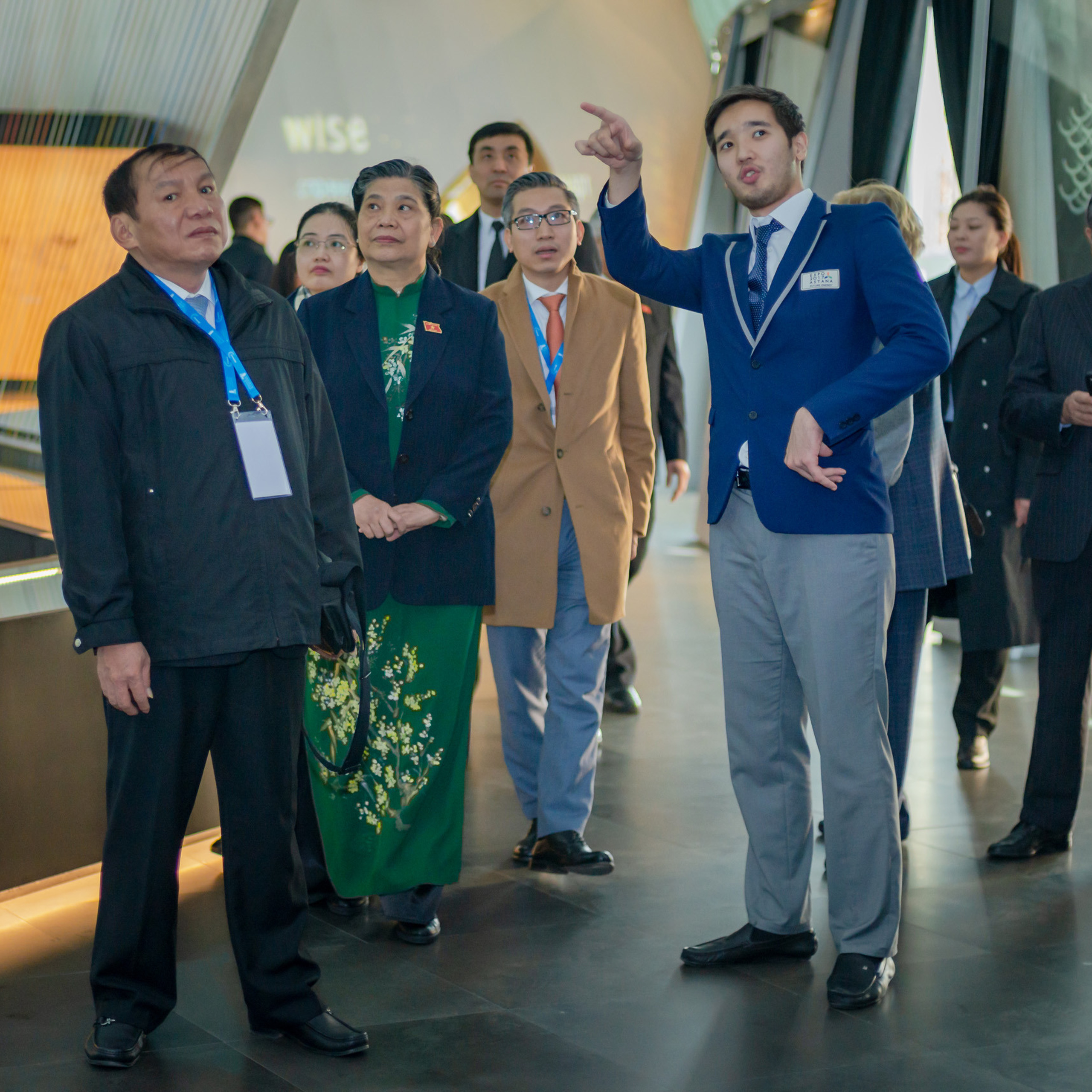 Репортажная съемка посещения Парламентариями стран мира МУЗЕЯ НУР АЛЕМ