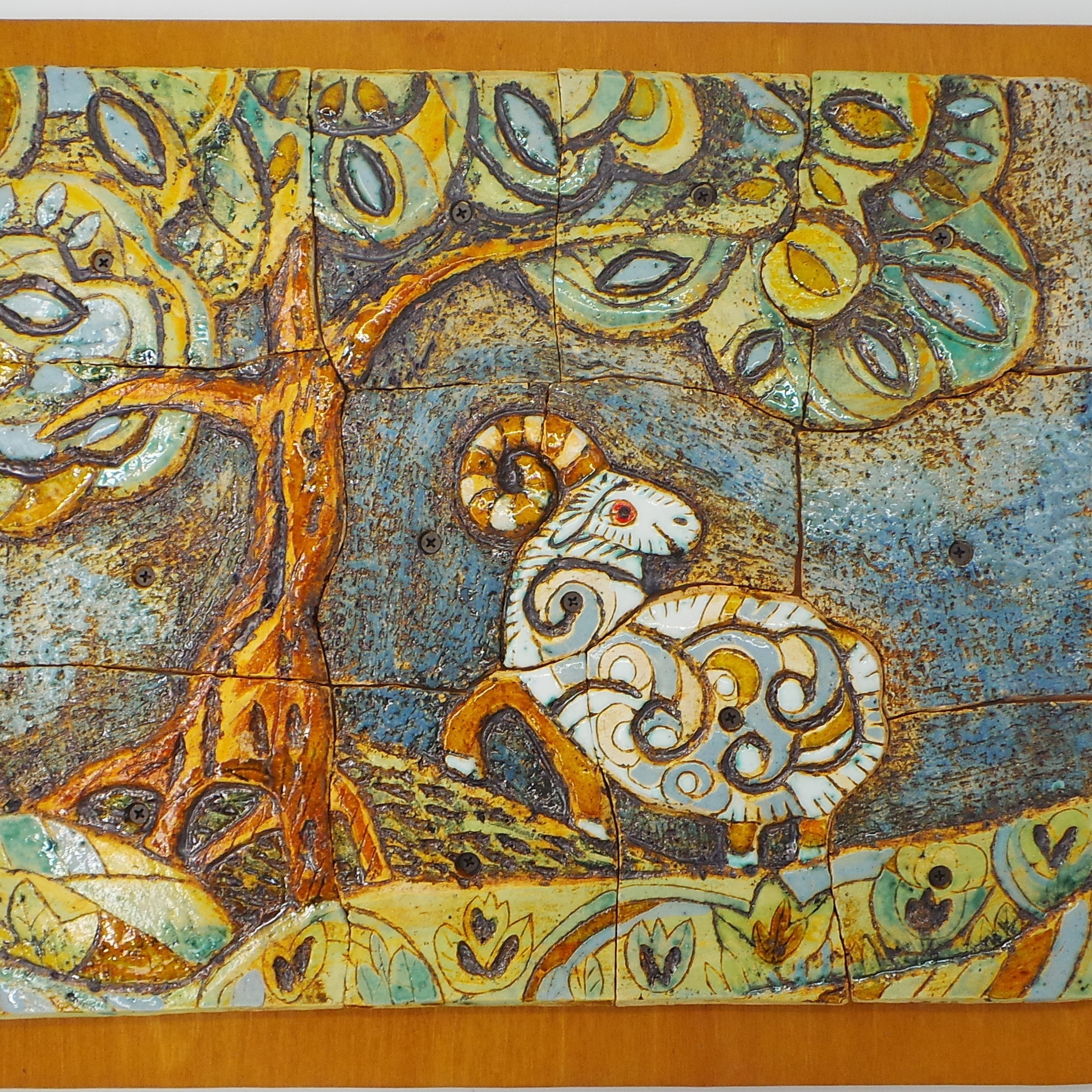 Панно «Баран и джигит»