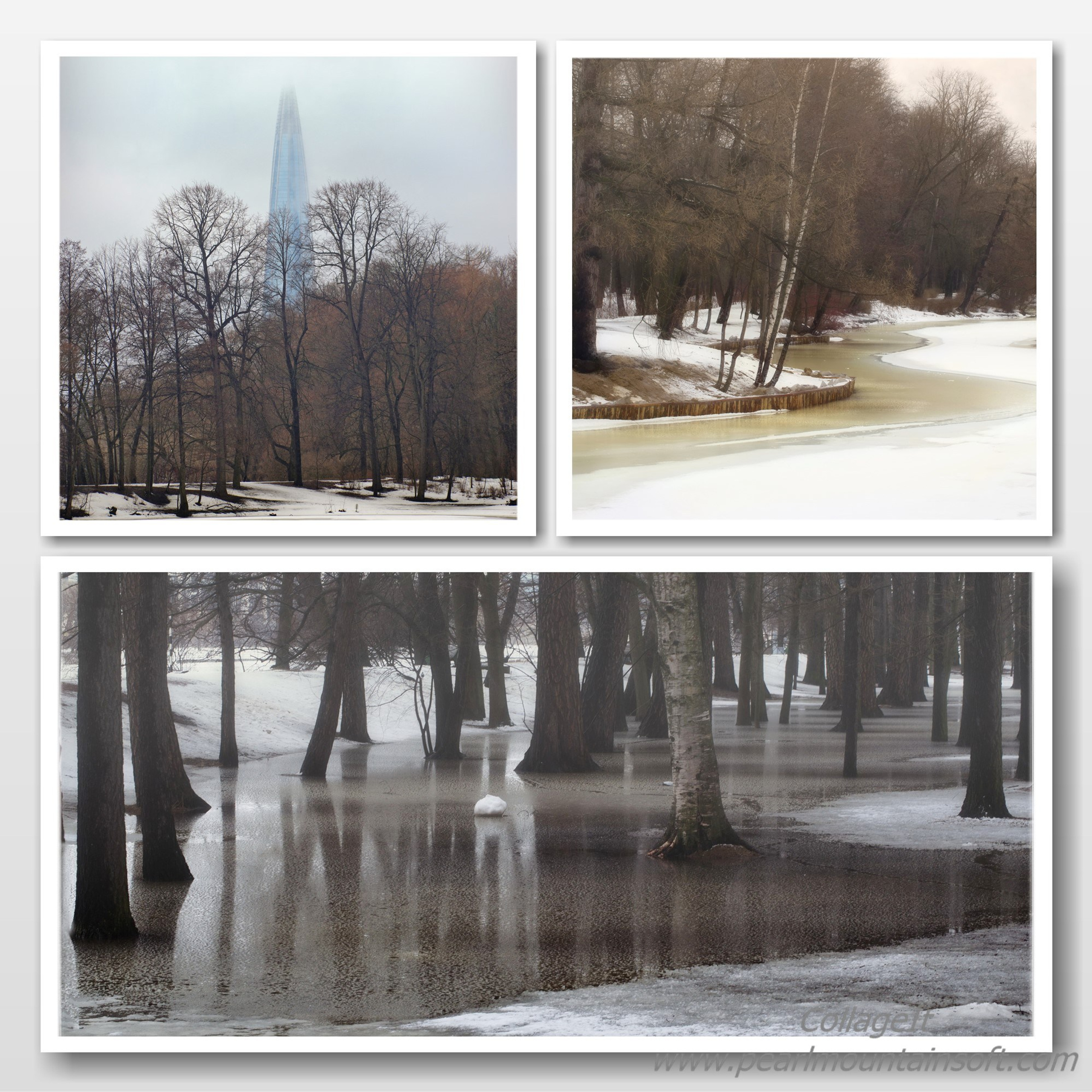 С-Петербург.Конец зимы.Крестовский остров.Башня газпрома.