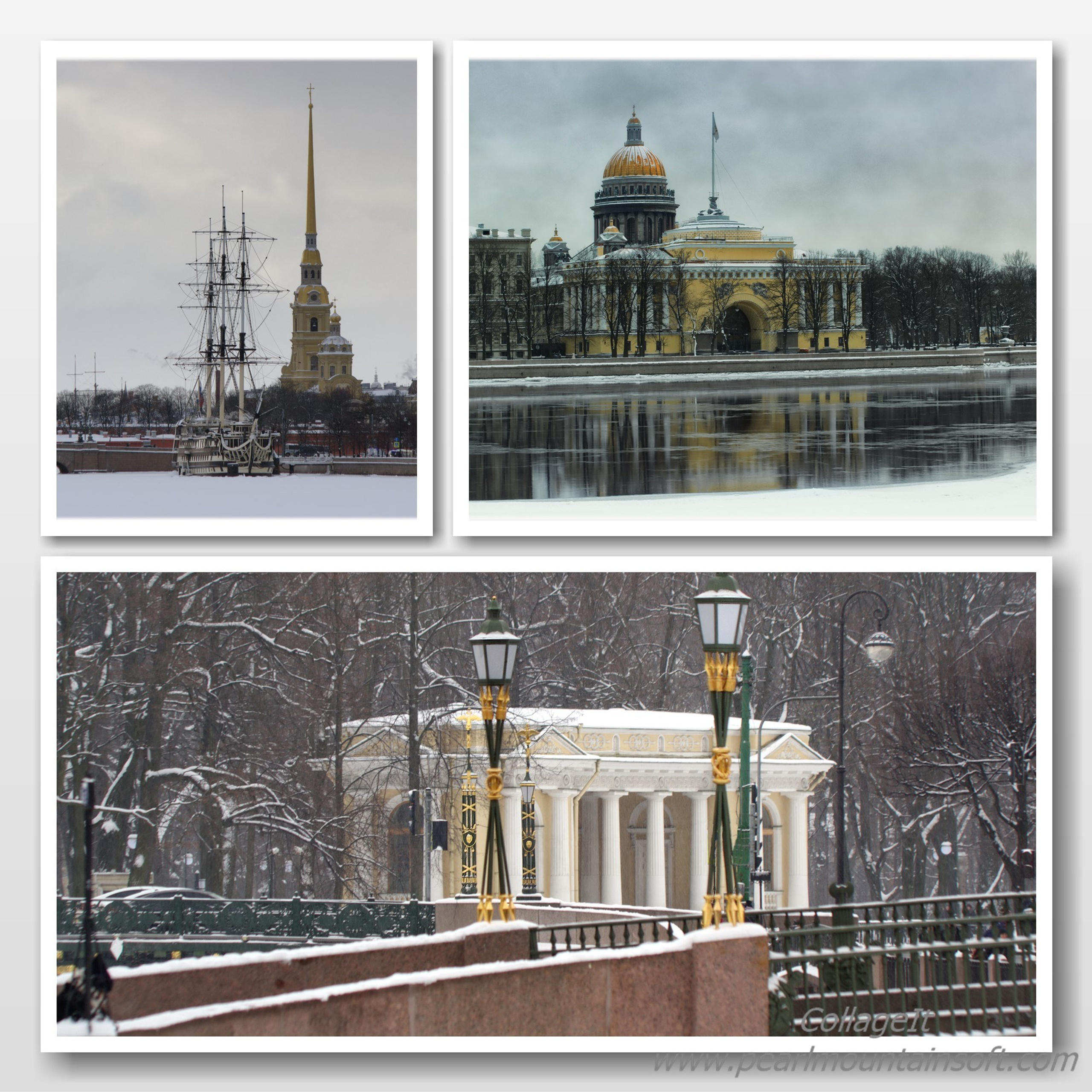 С-Петербург.Петропавловский собор.Парусник.Павильон Росси.Адмиралтейство.