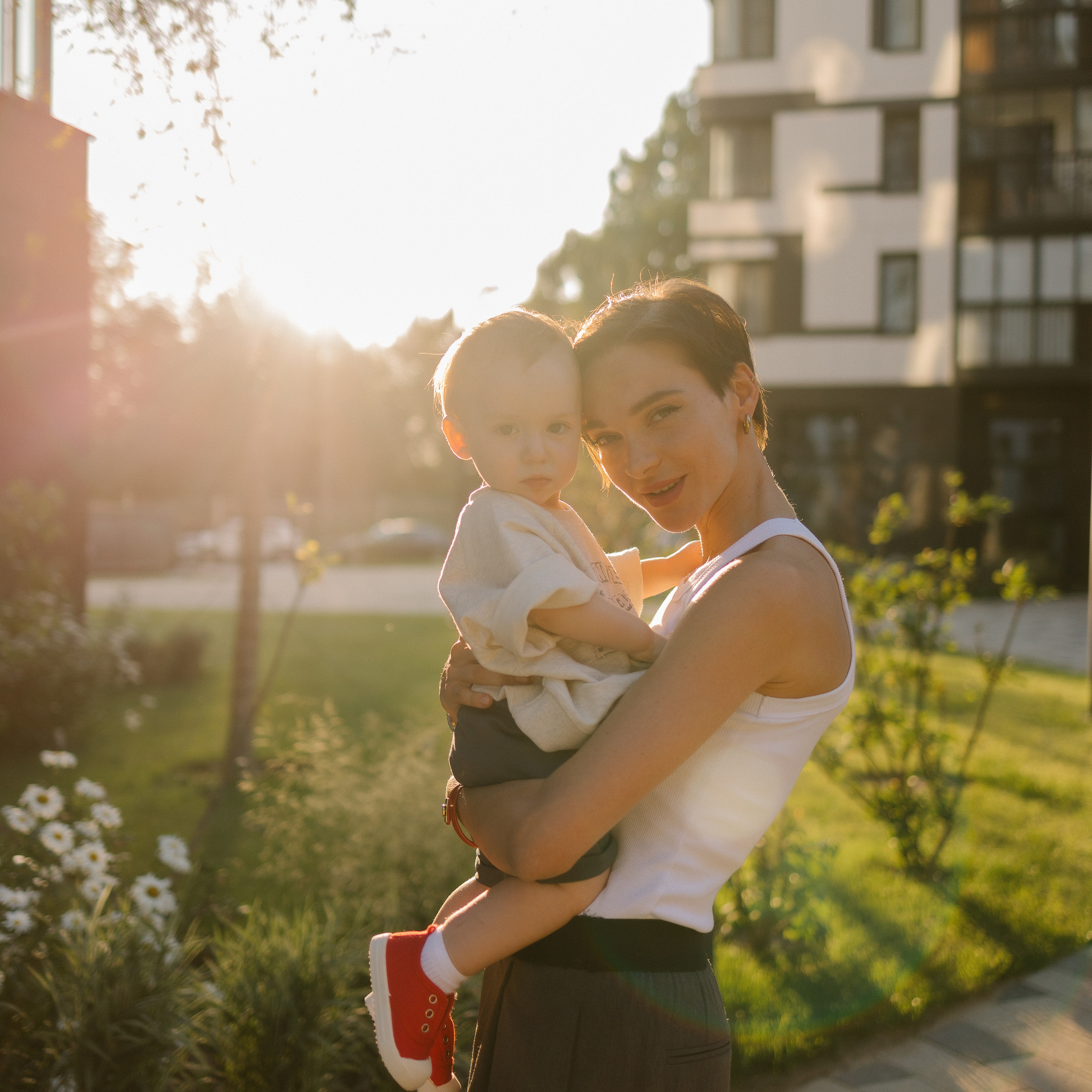 Наталья, Денис и&nbsp;Ваня. Прогулка