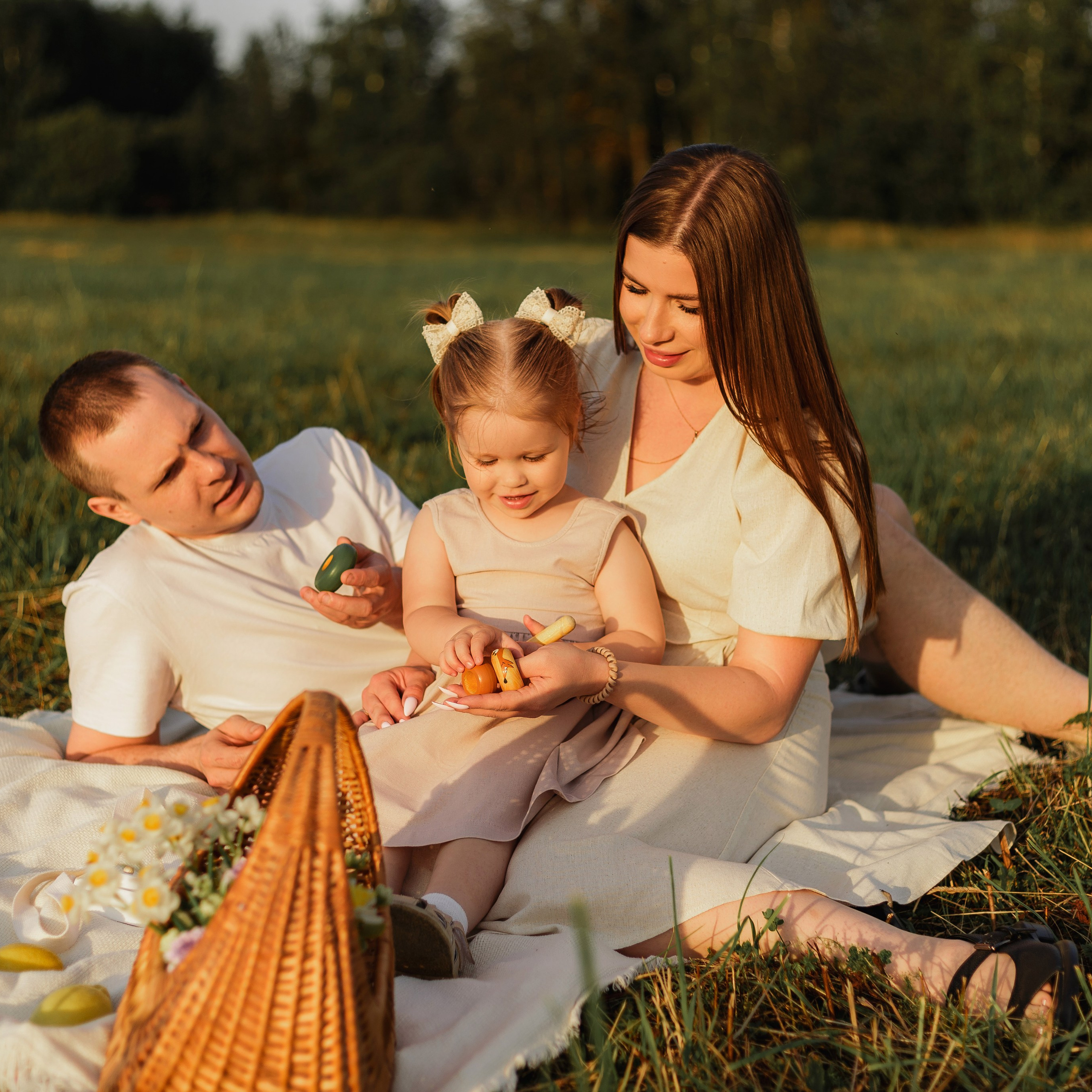 Семейная съемка в поле