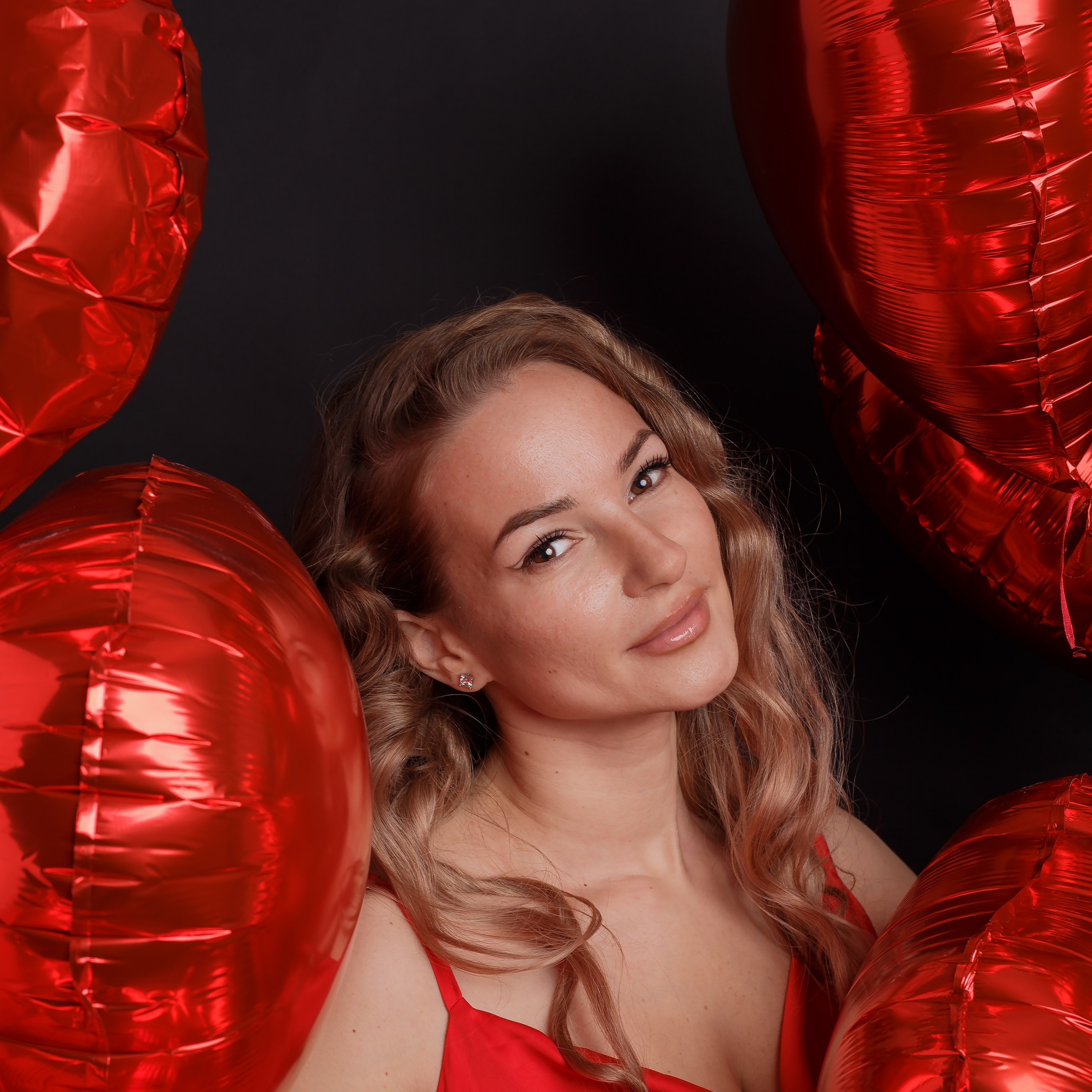 Студийная съемка ко дню всех влюбленных