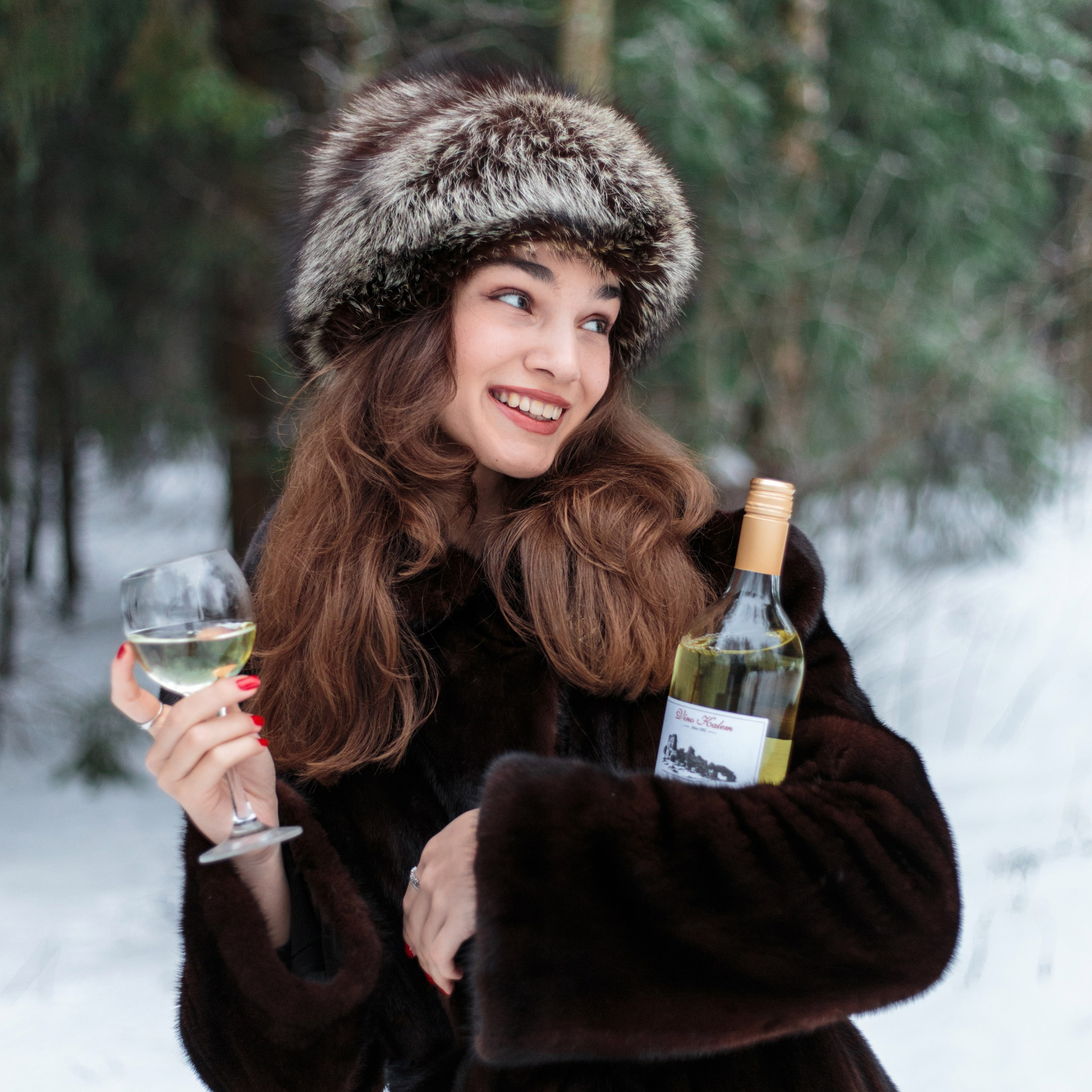 Зимняя фотосессия в лесу