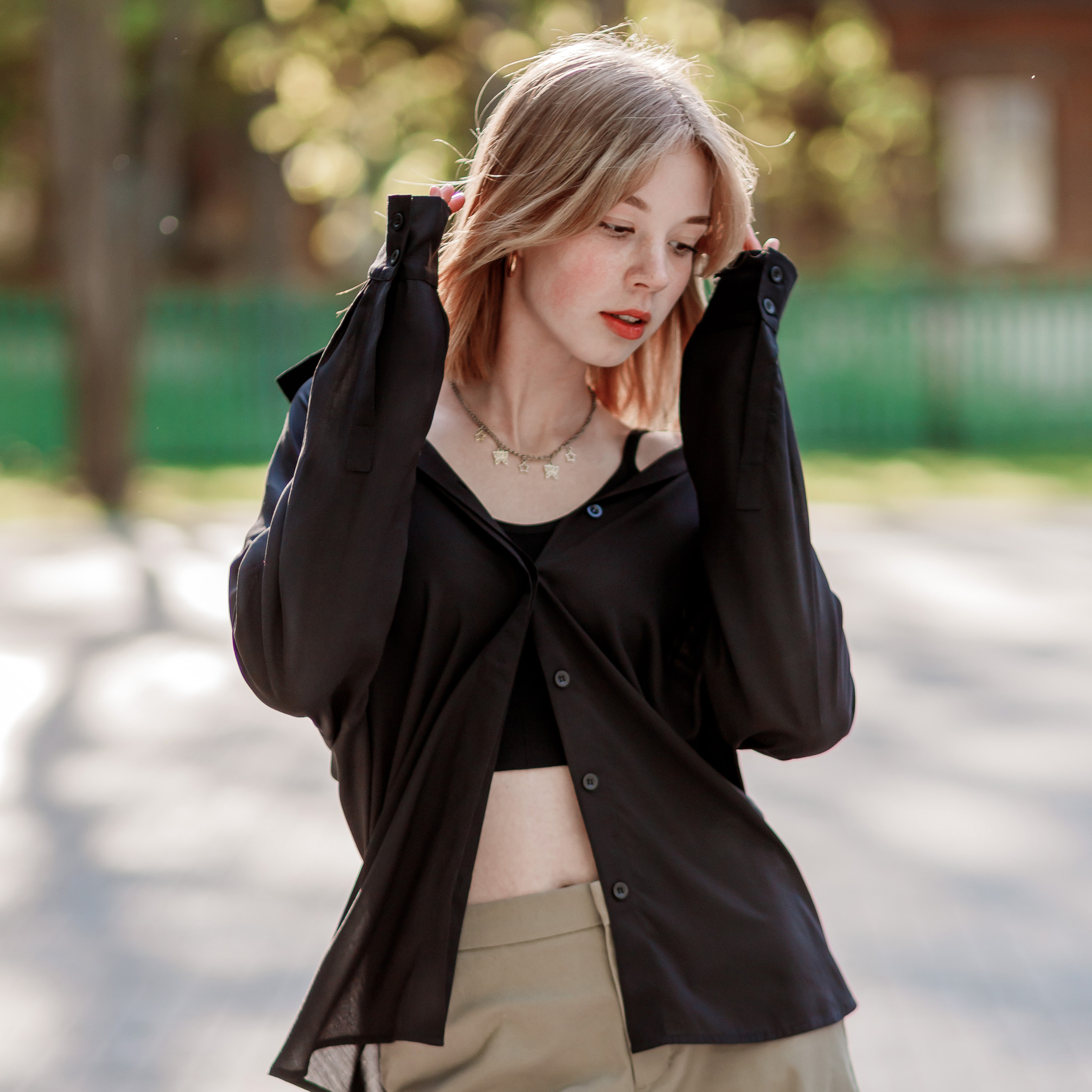 На природе