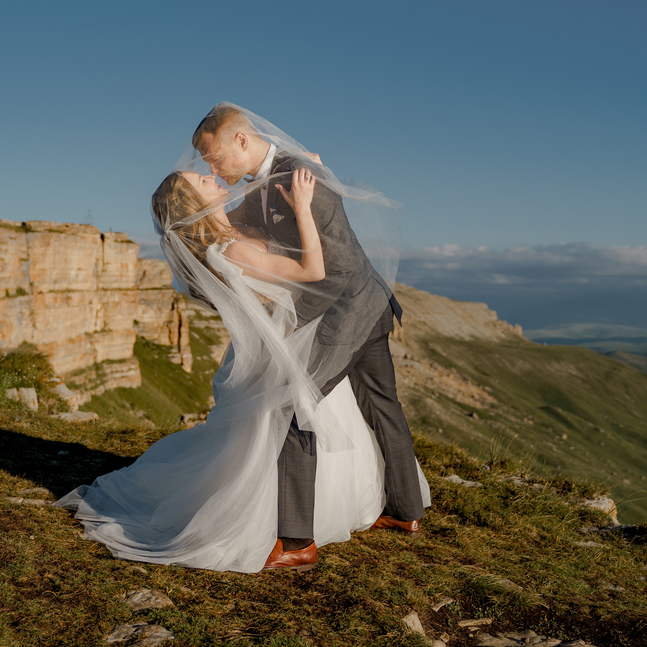 Andrey and Daria on the Bermamyt plateau