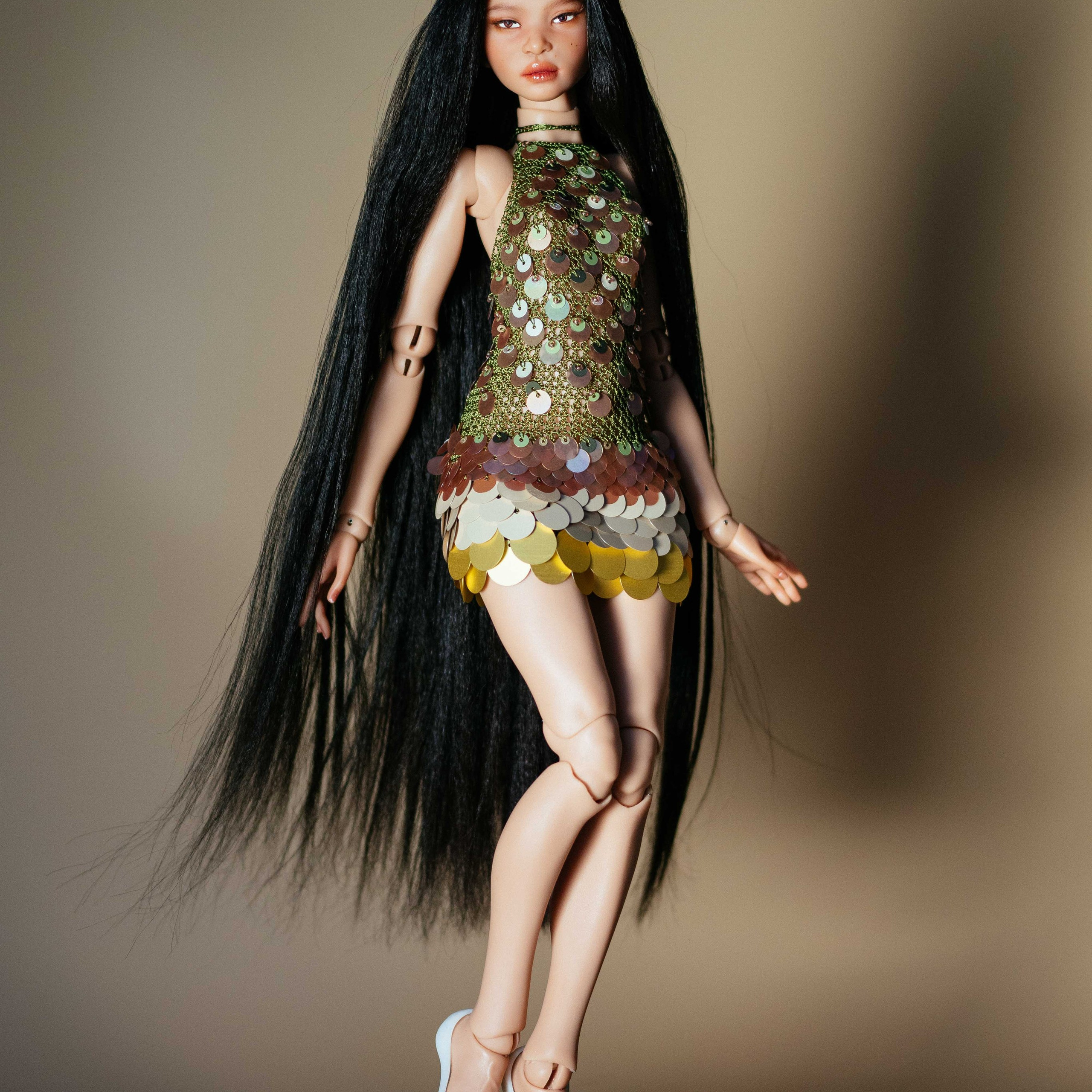 Платье для авторской куклы «Копакабана» Рио. Ombra di seta — эксклюзивная одежда ручной работы для авторских кукол