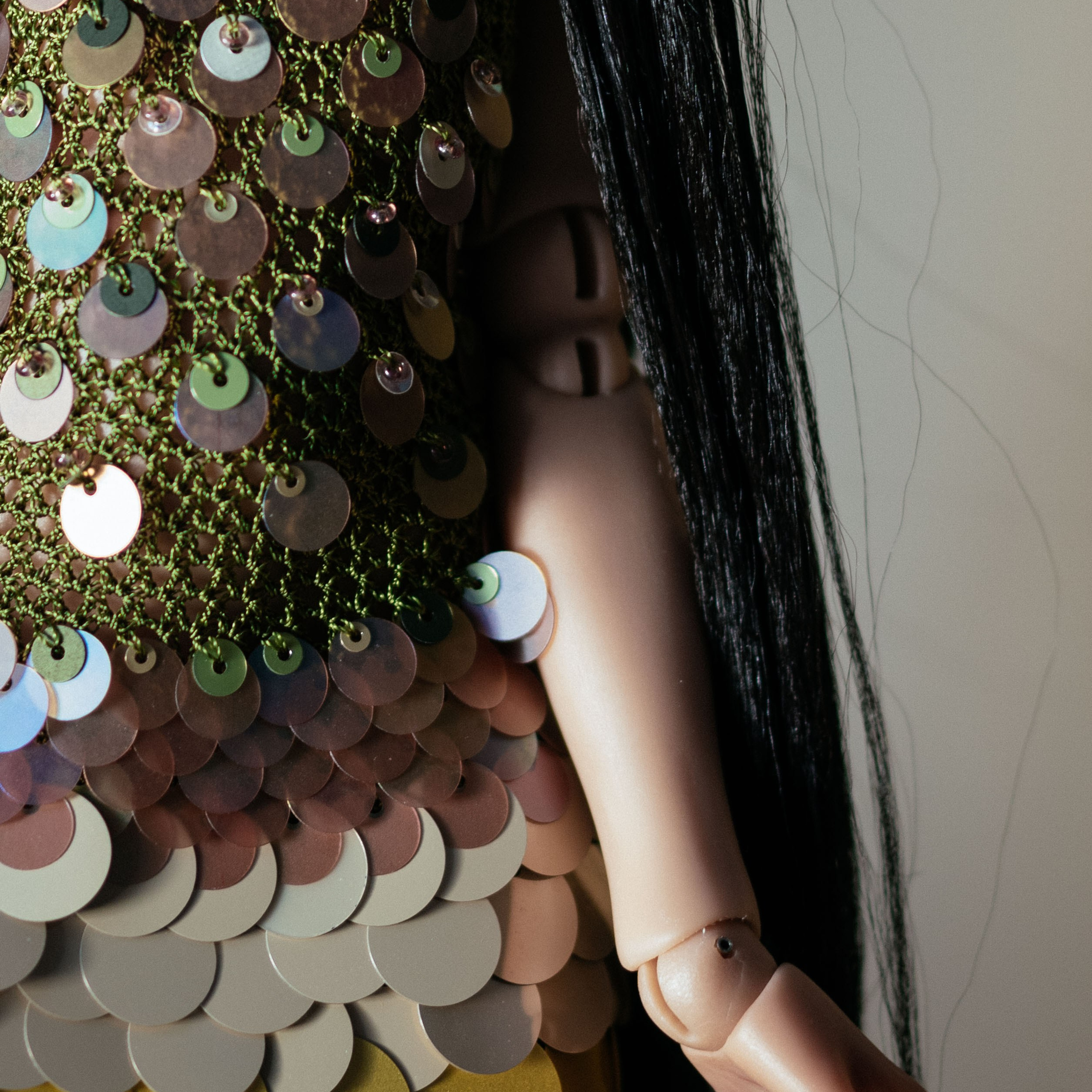 Платье для авторской куклы «Копакабана» Рио. Ombra di seta — эксклюзивная одежда ручной работы для авторских кукол