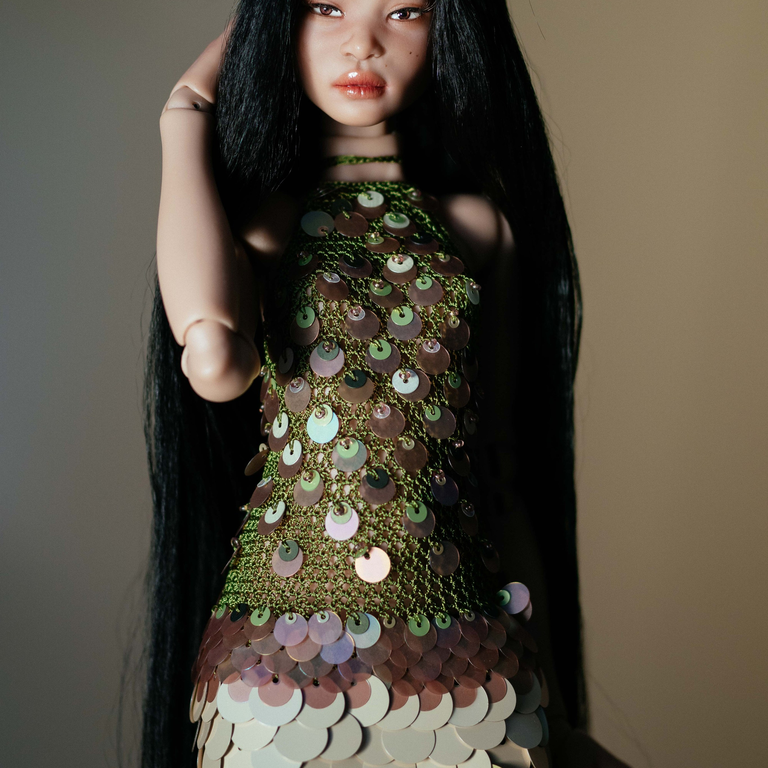 Платье для авторской куклы «Копакабана» Рио. Ombra di seta — эксклюзивная одежда ручной работы для авторских кукол