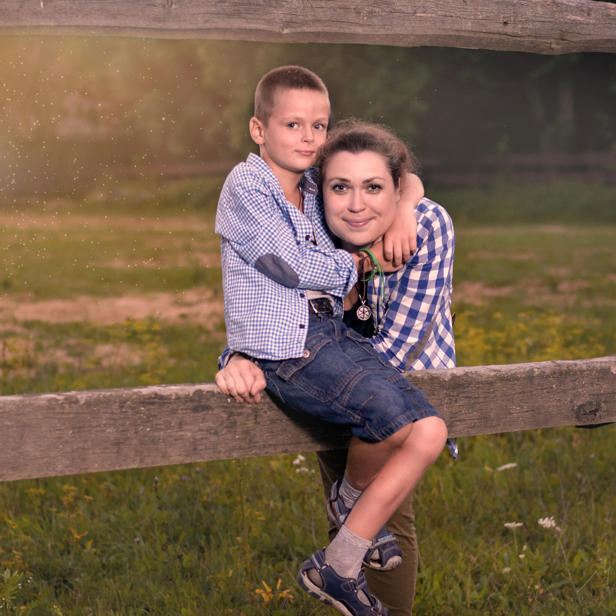 Людмила и Слава —семейная фотосессия с лошадью