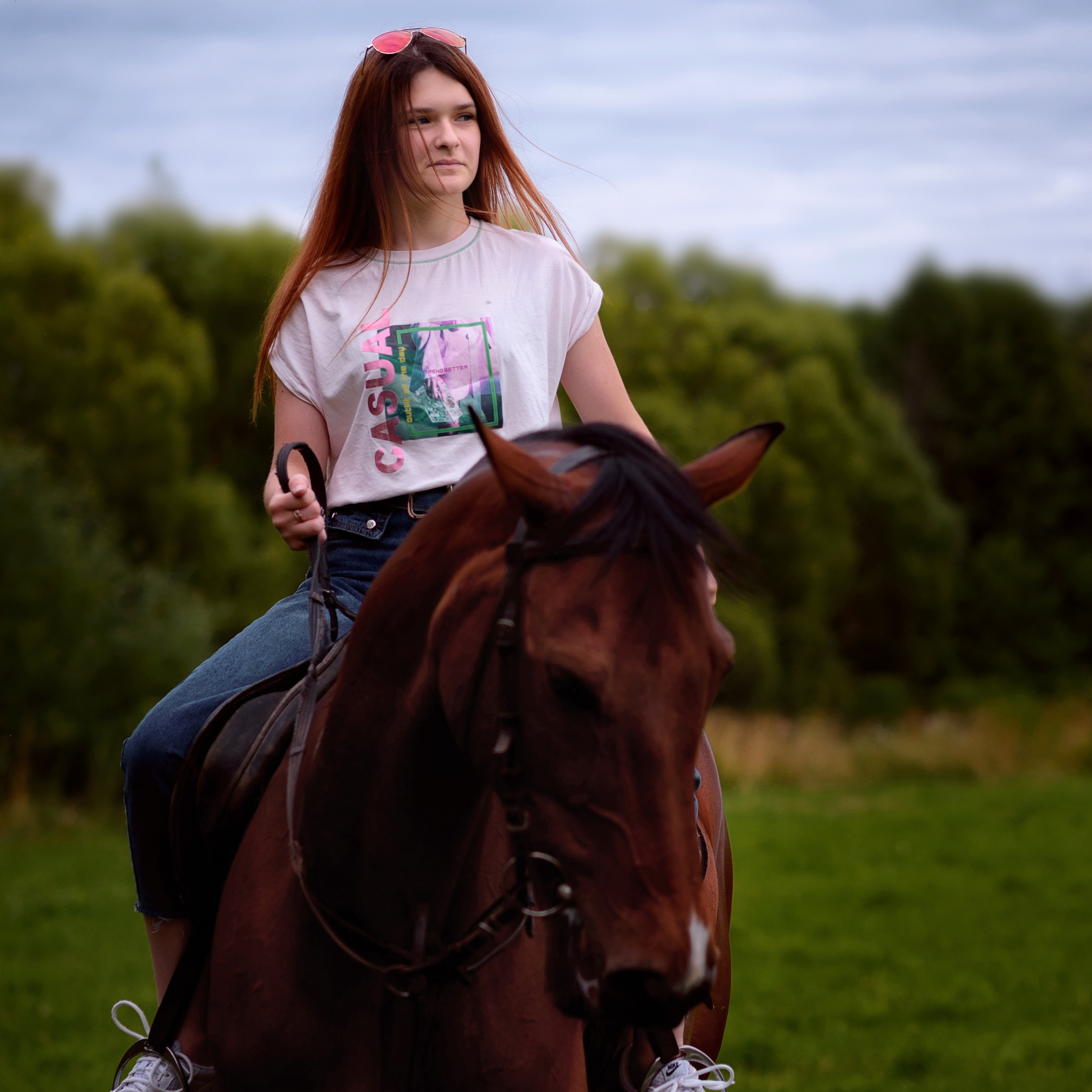 Катя — фотосессия с лошадью. Фотографы в Орле Шестопаловы Юлия и Юрий