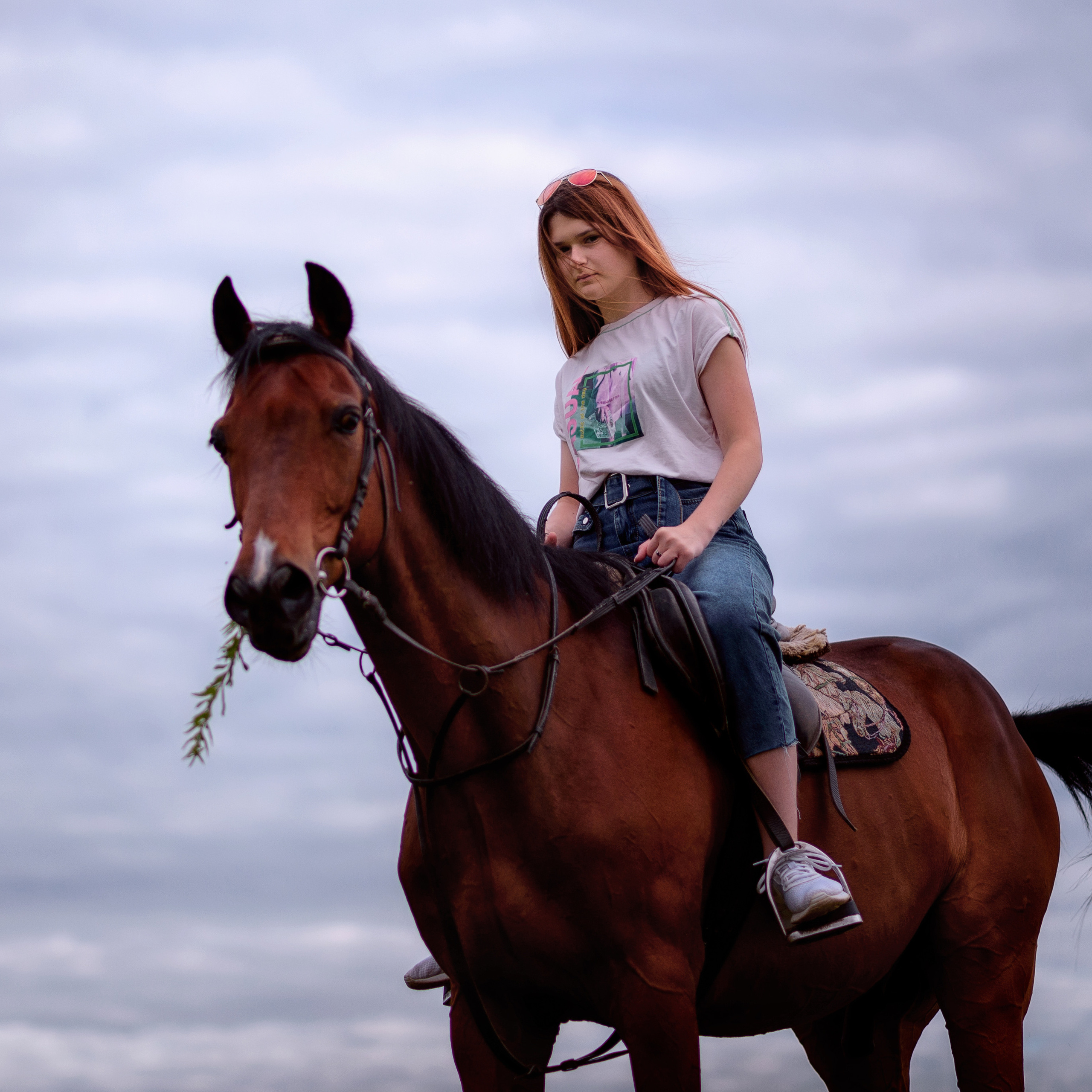 Катя — фотосессия с лошадью. Фотографы в Орле Шестопаловы Юлия и Юрий