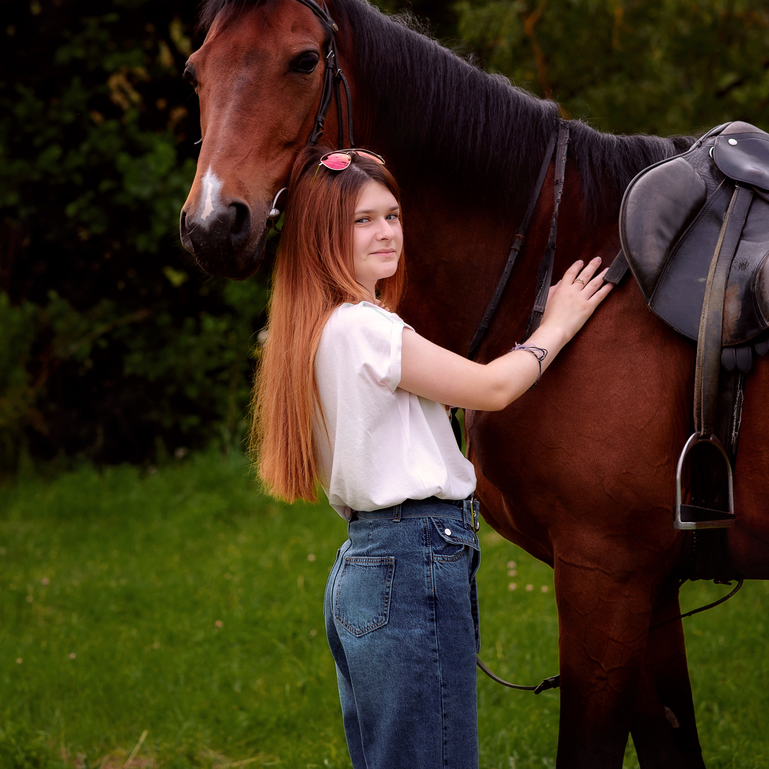 Катя — фотосессия с лошадью. Фотографы в Орле Шестопаловы Юлия и Юрий