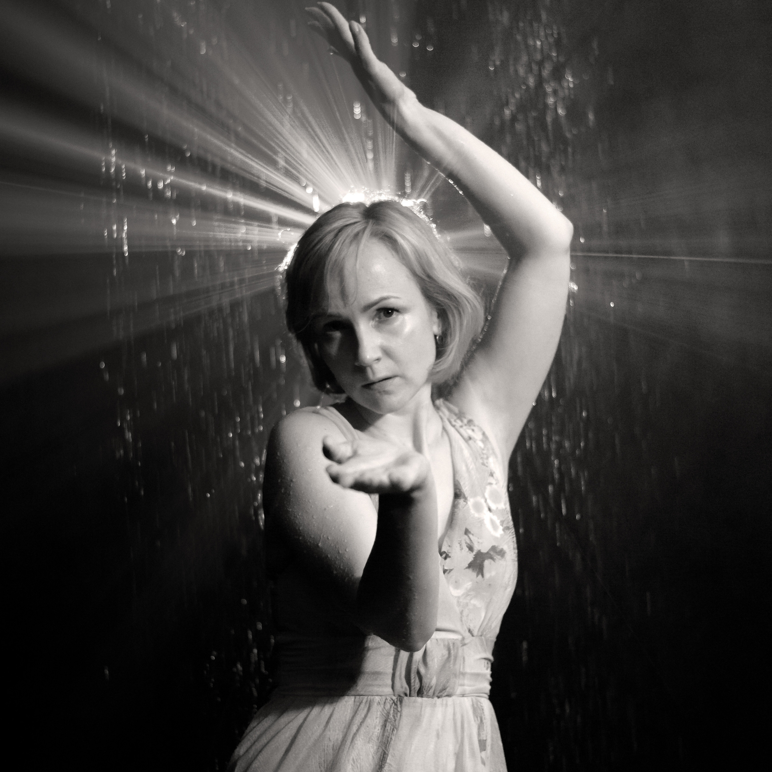 Женя съемка с лазером