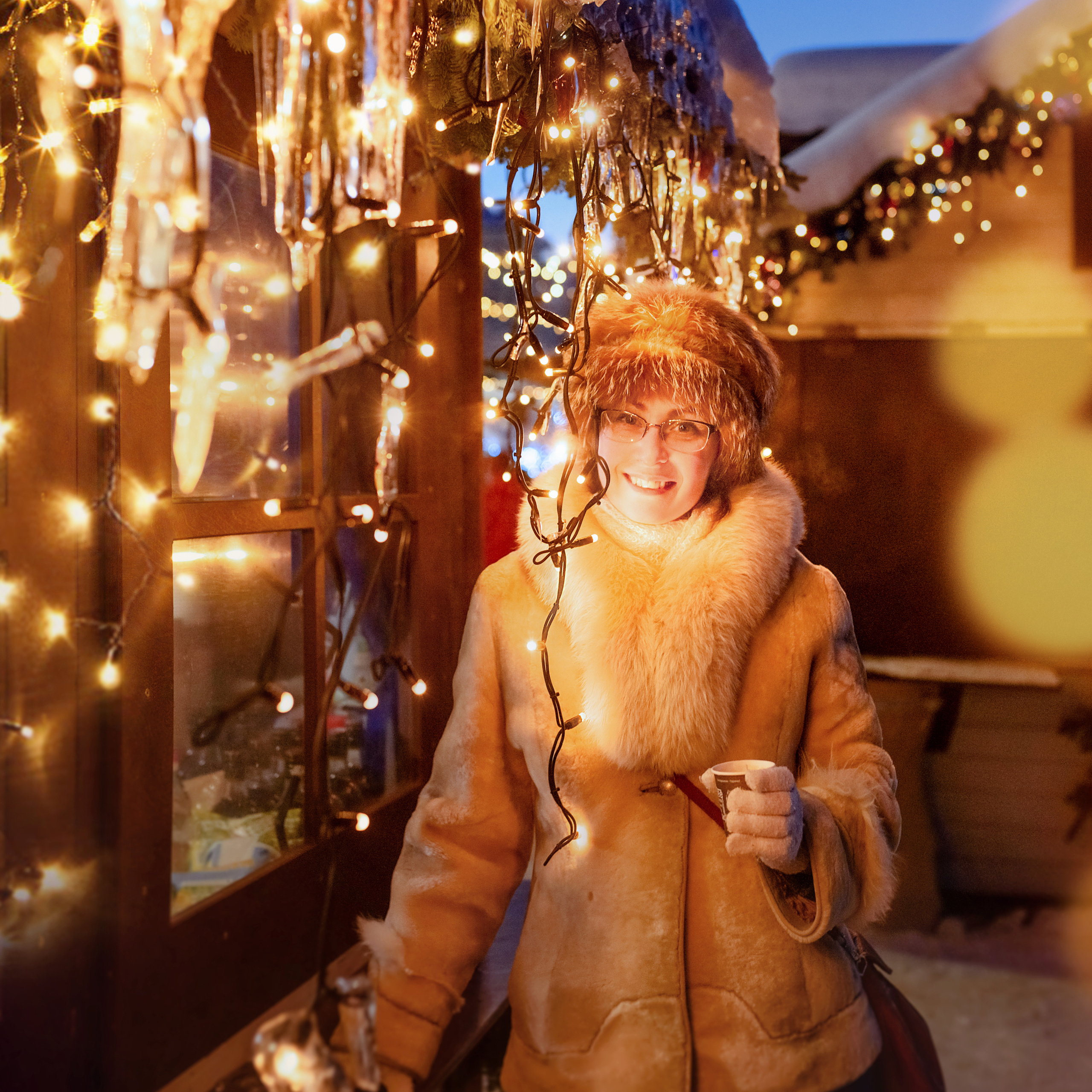 Семейная новогодняя фотосессия на улице. Фотографы в Орле Шестопаловы Юлия и Юрий