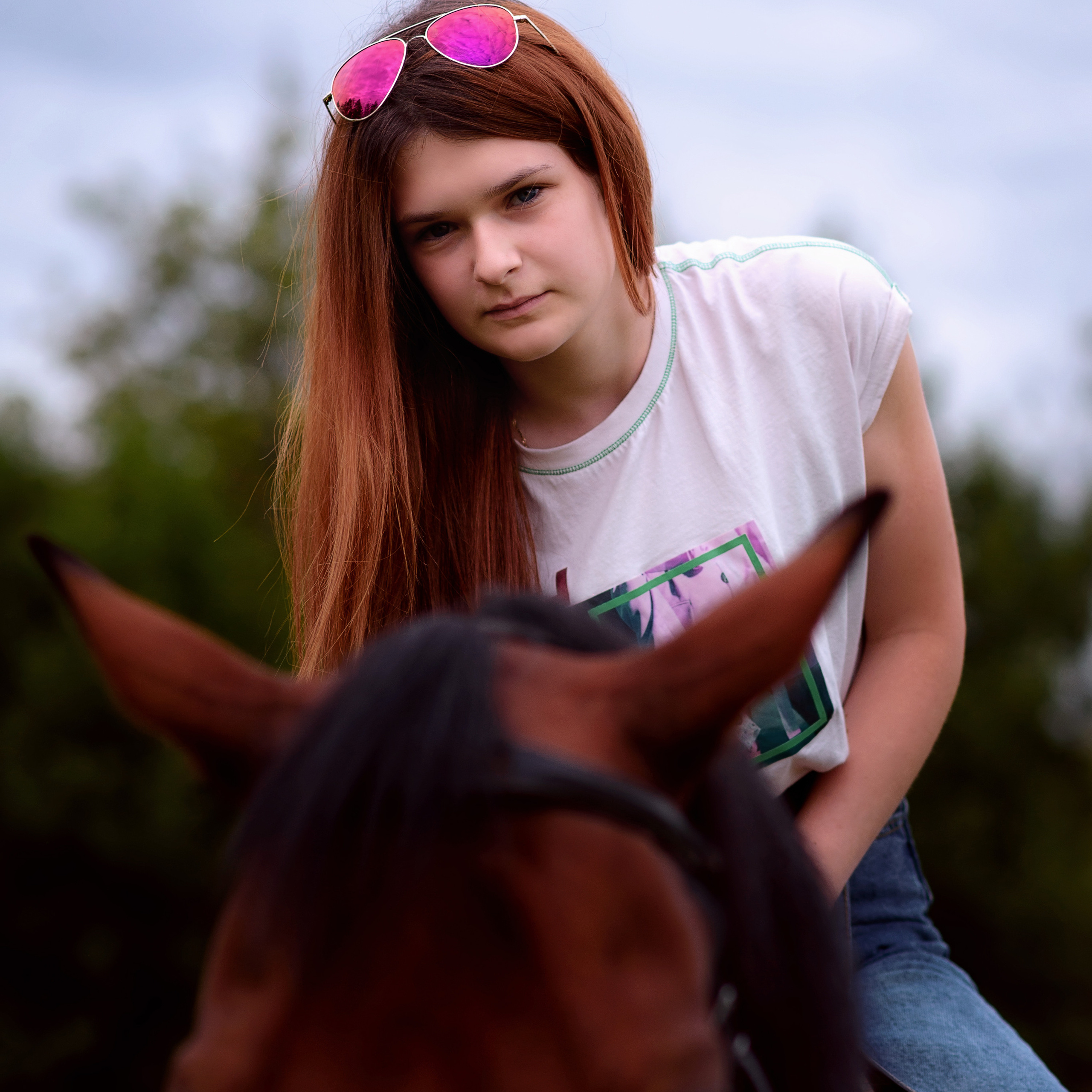 Катя — фотосессия с лошадью. Фотографы в Орле Шестопаловы Юлия и Юрий