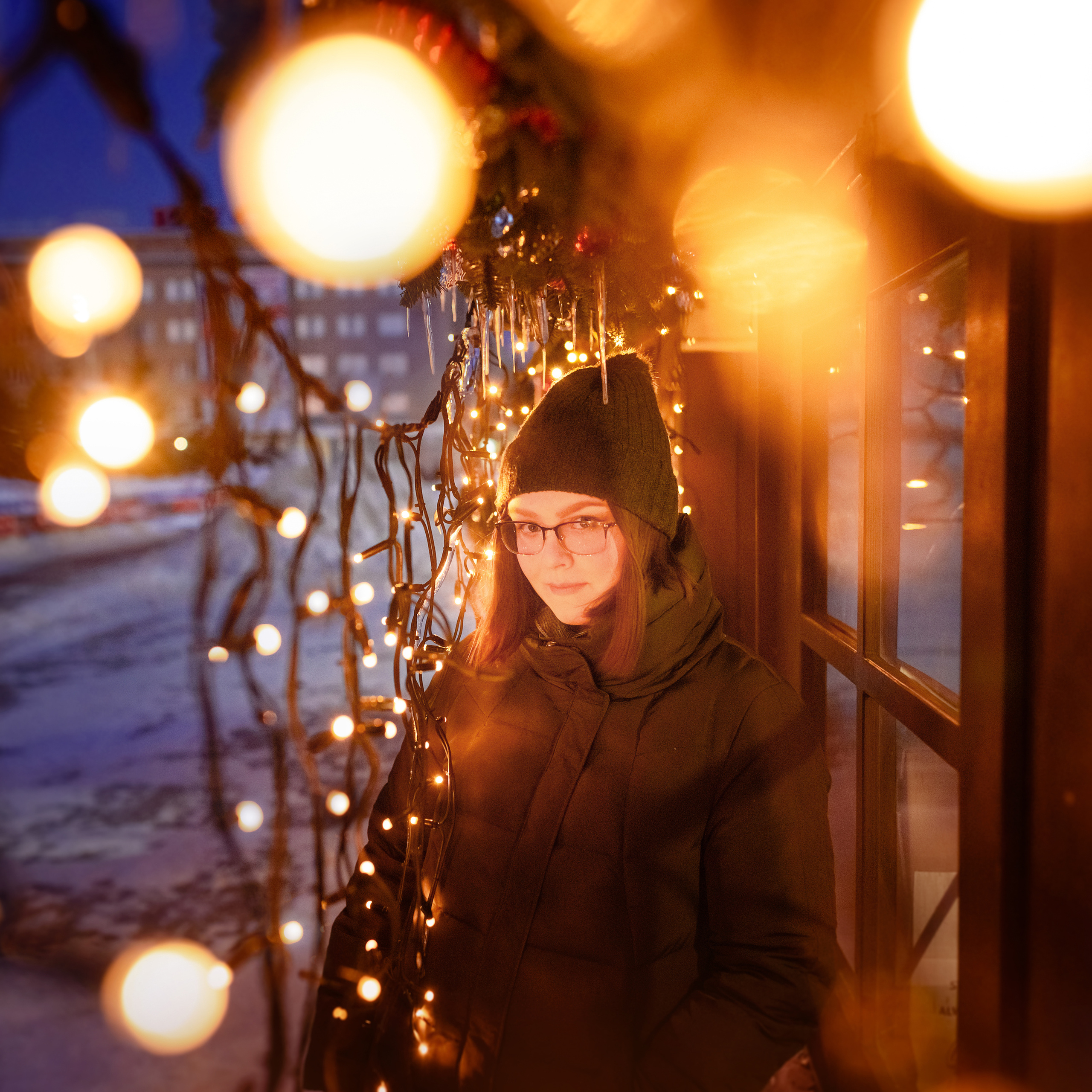 Семейная новогодняя фотосессия на улице. Фотографы в Орле Шестопаловы Юлия и Юрий