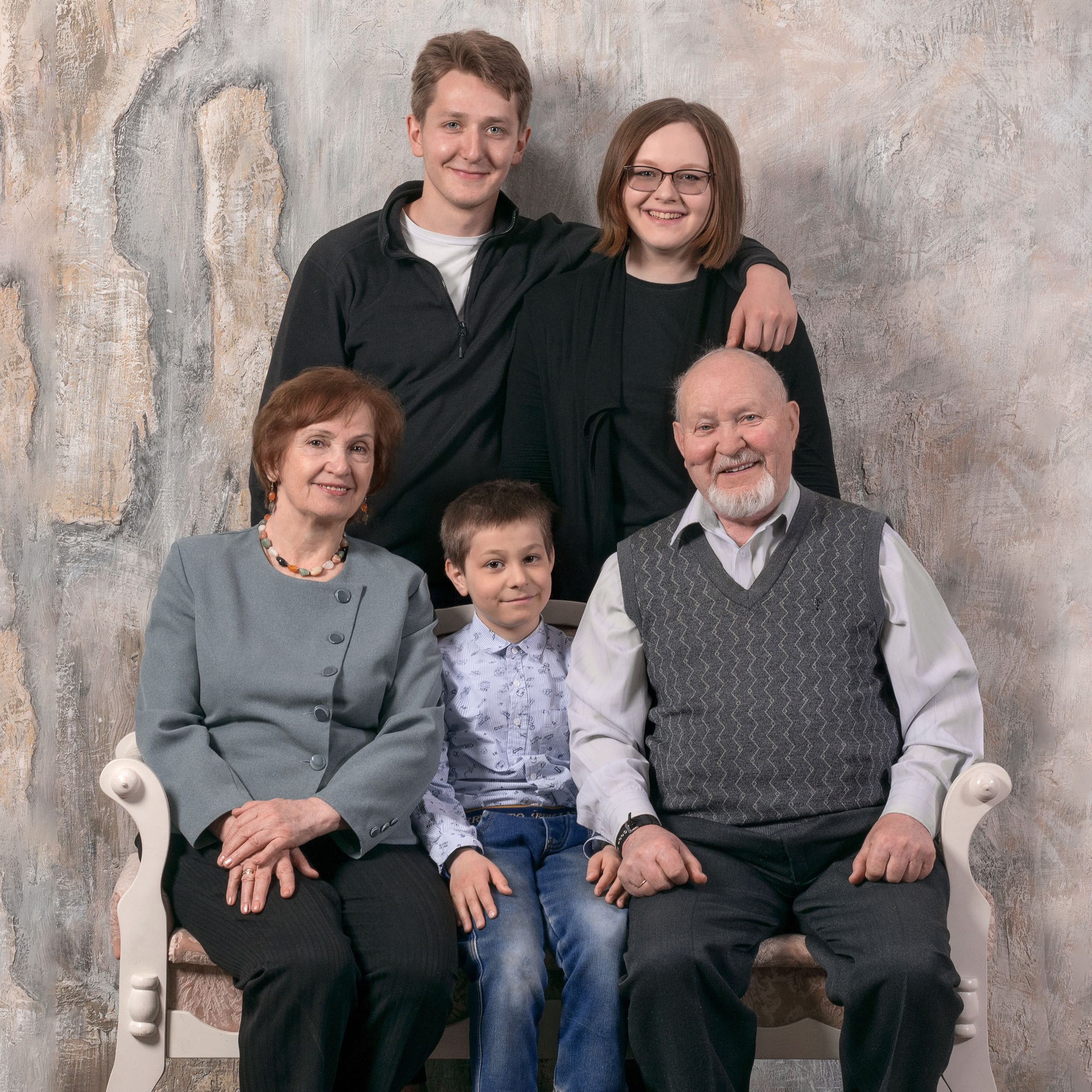 Большая семейная фотосессия