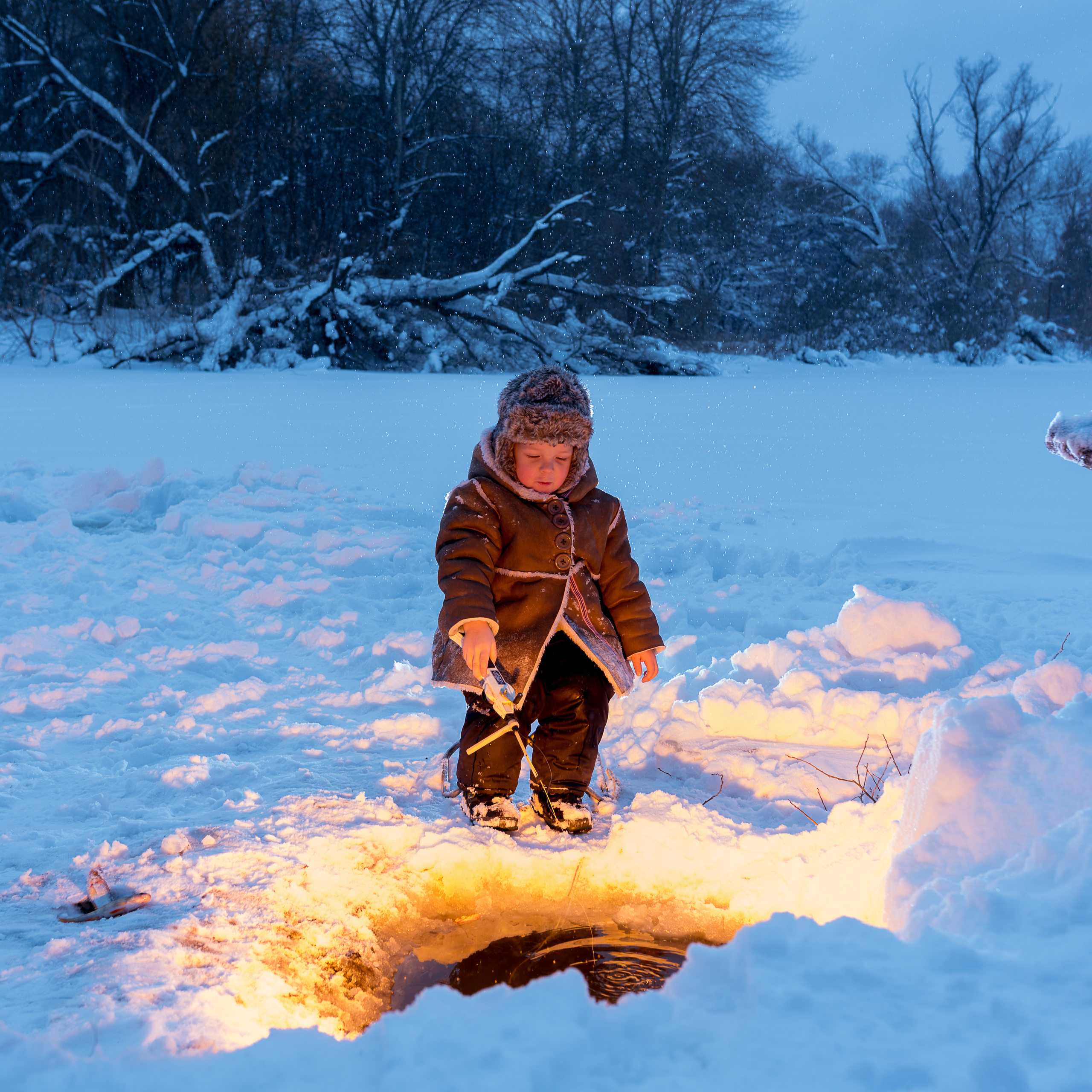 Зимняя рыбалка в деревне. Фотографы в Орле Шестопаловы Юлия и Юрий