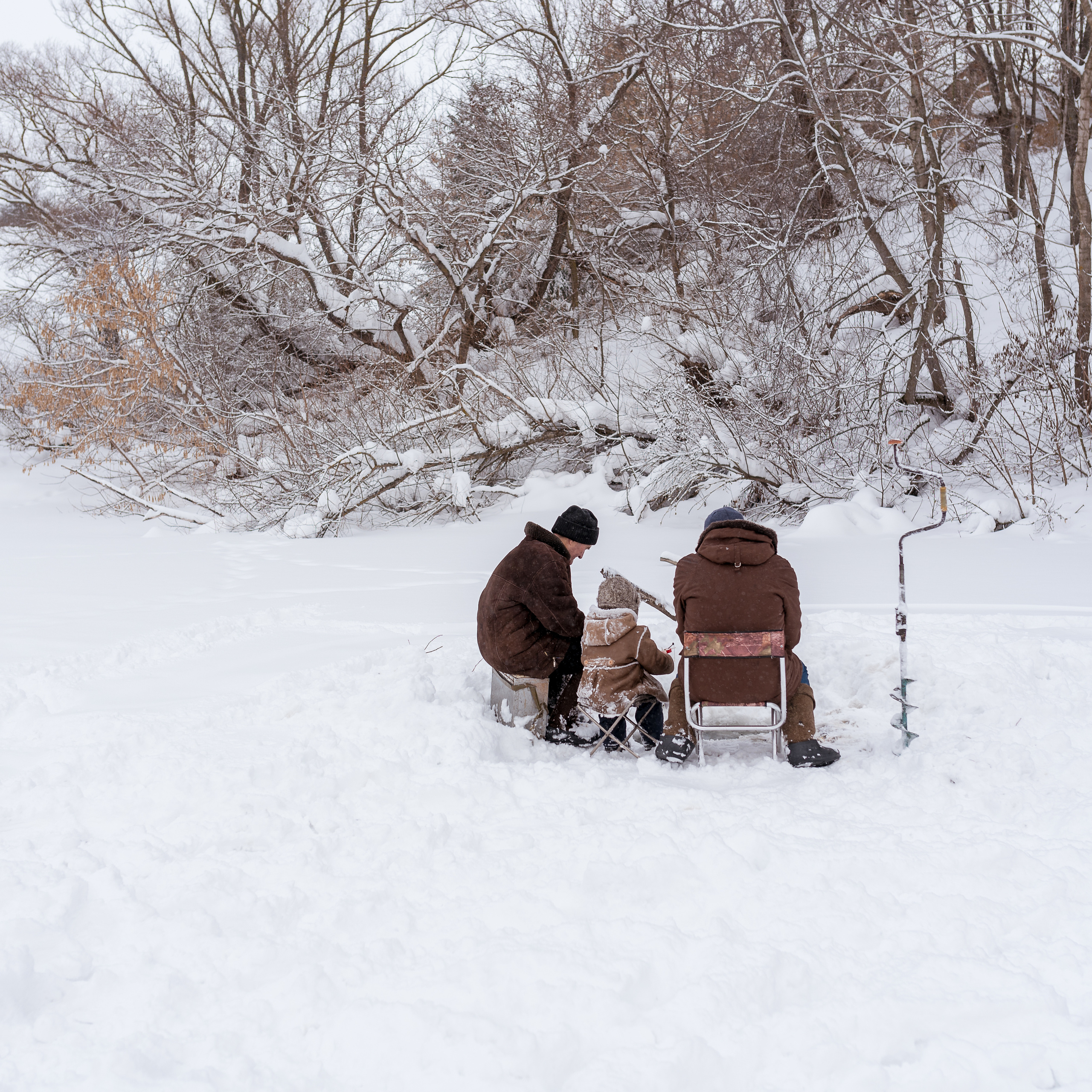 Зимняя рыбалка в деревне. Фотографы в Орле Шестопаловы Юлия и Юрий