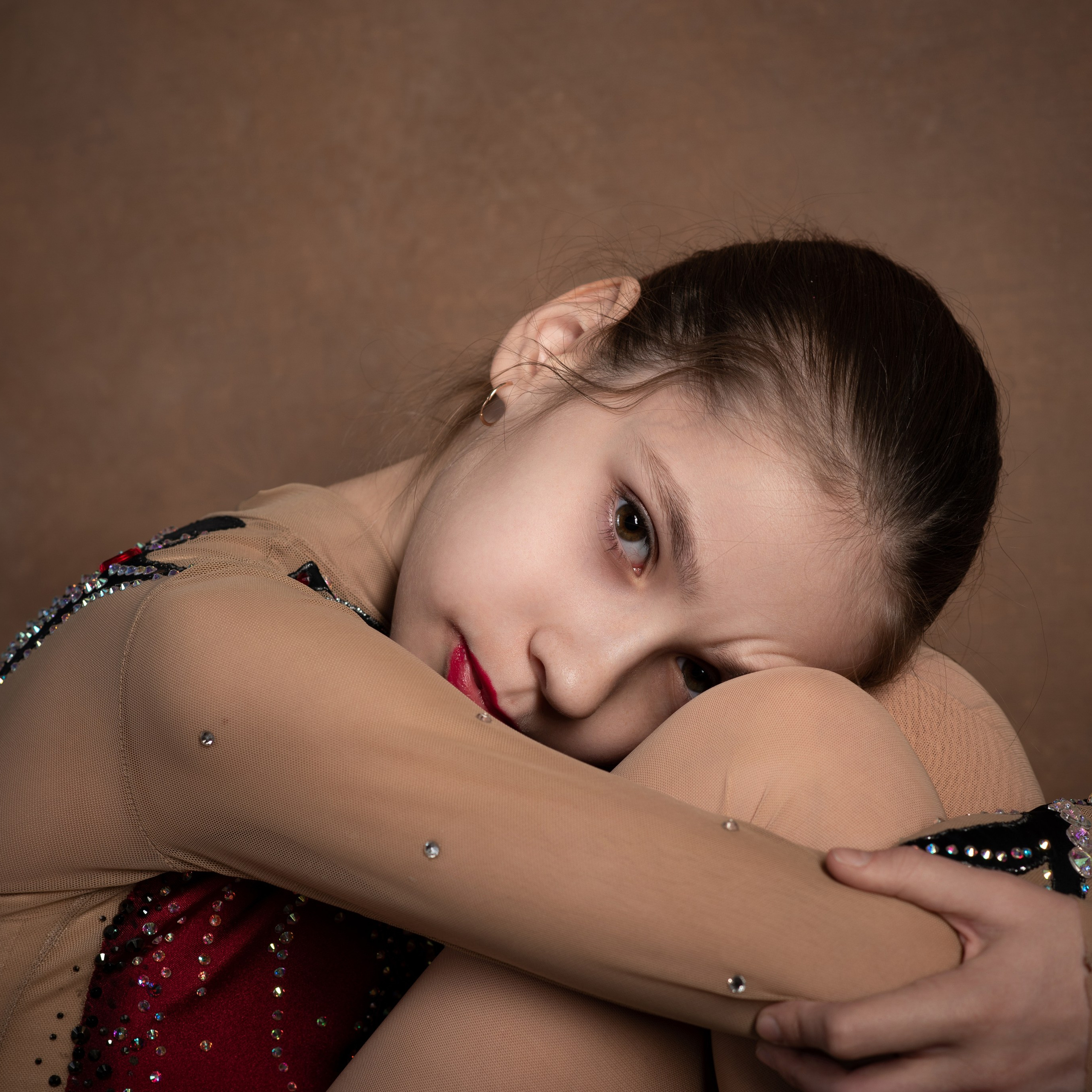 Фотосессия с коньками в студии