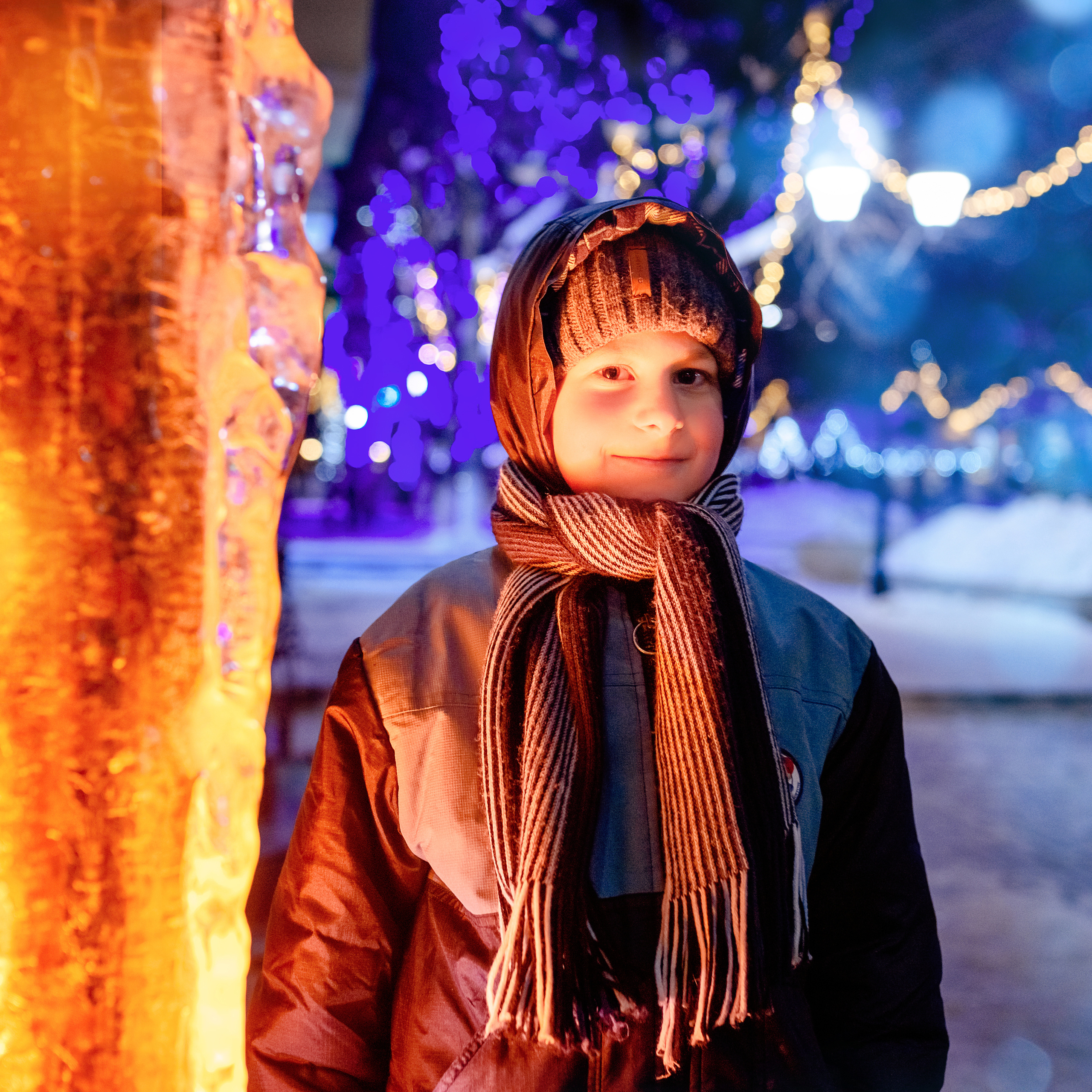 Семейная новогодняя фотосессия на улице. Фотографы в Орле Шестопаловы Юлия и Юрий