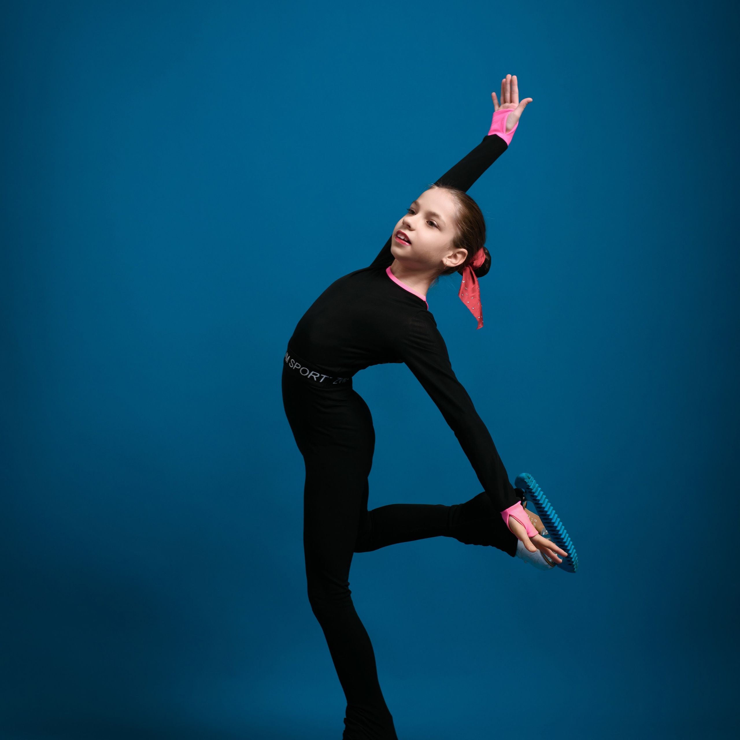 Фотосессия с коньками в студии