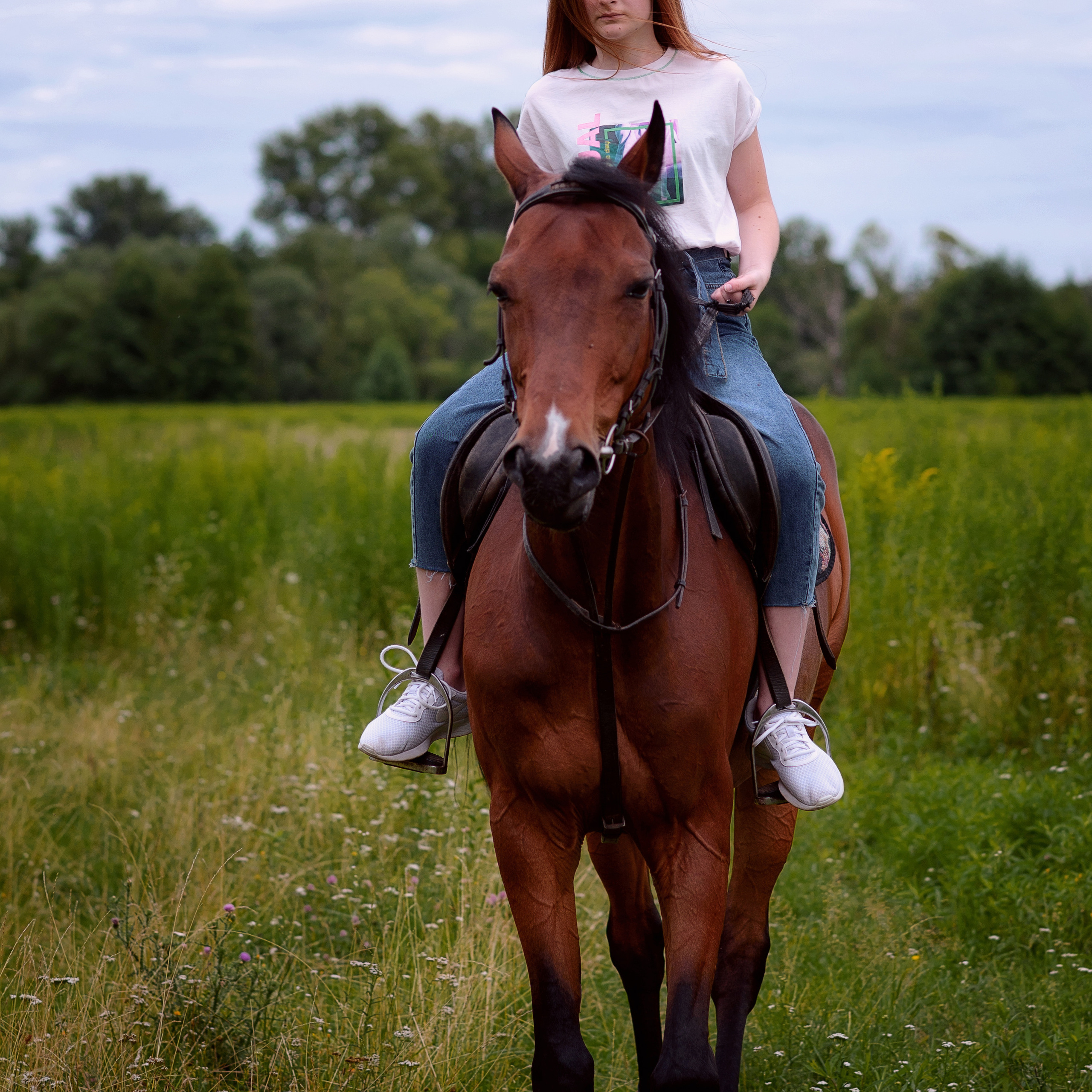 Катя — фотосессия с лошадью. Фотографы в Орле Шестопаловы Юлия и Юрий