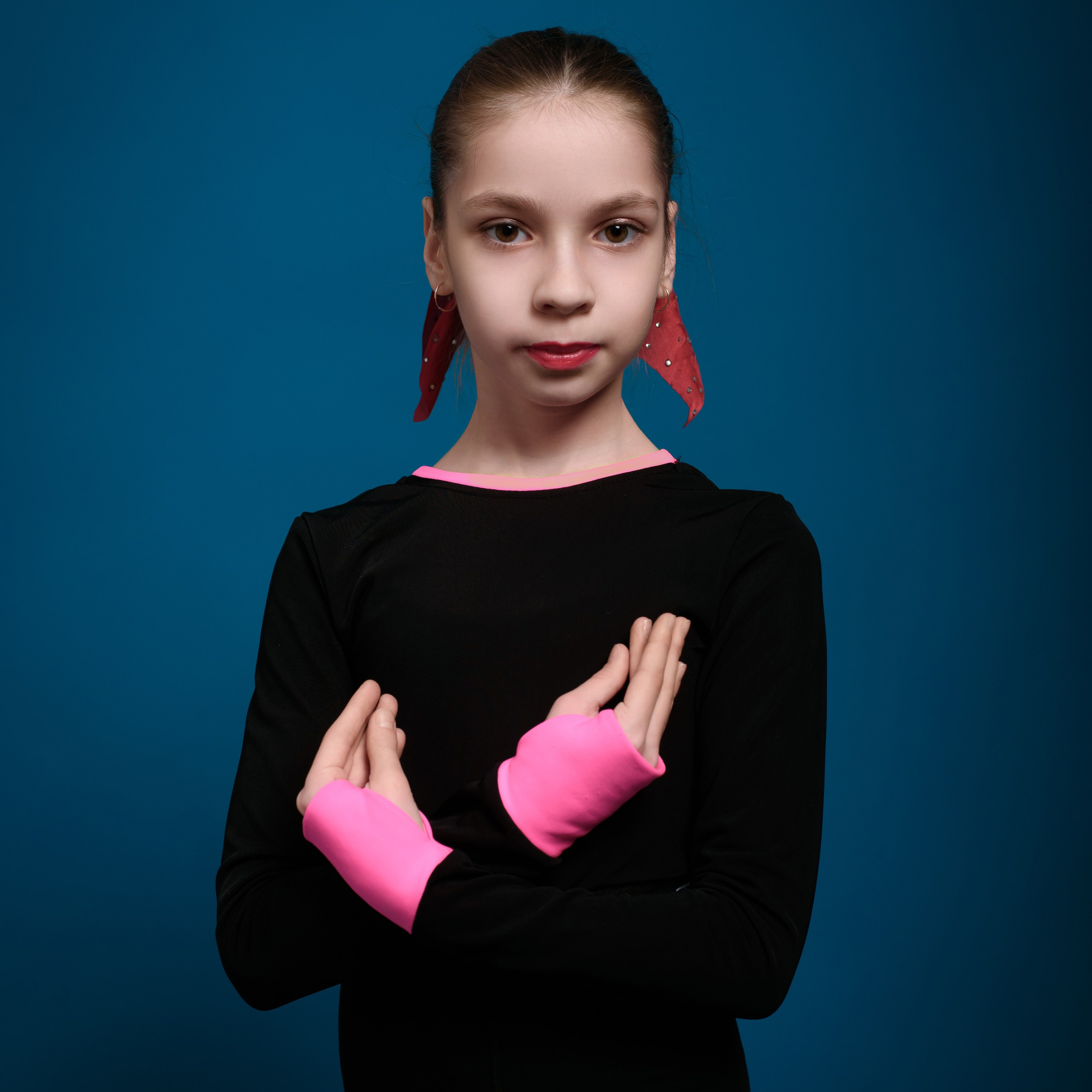 Фотосессия с коньками в студии