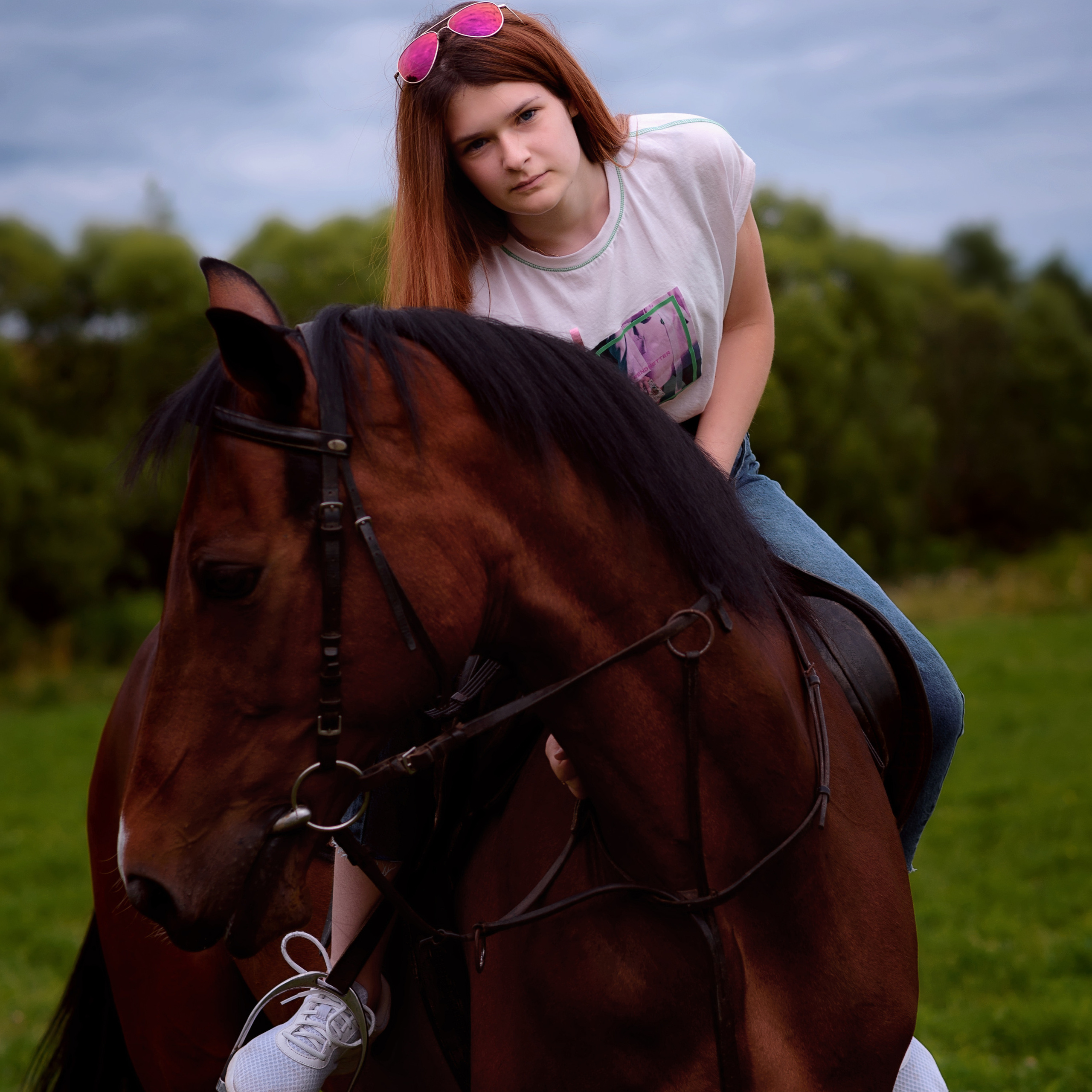 Катя — фотосессия с лошадью. Фотографы в Орле Шестопаловы Юлия и Юрий