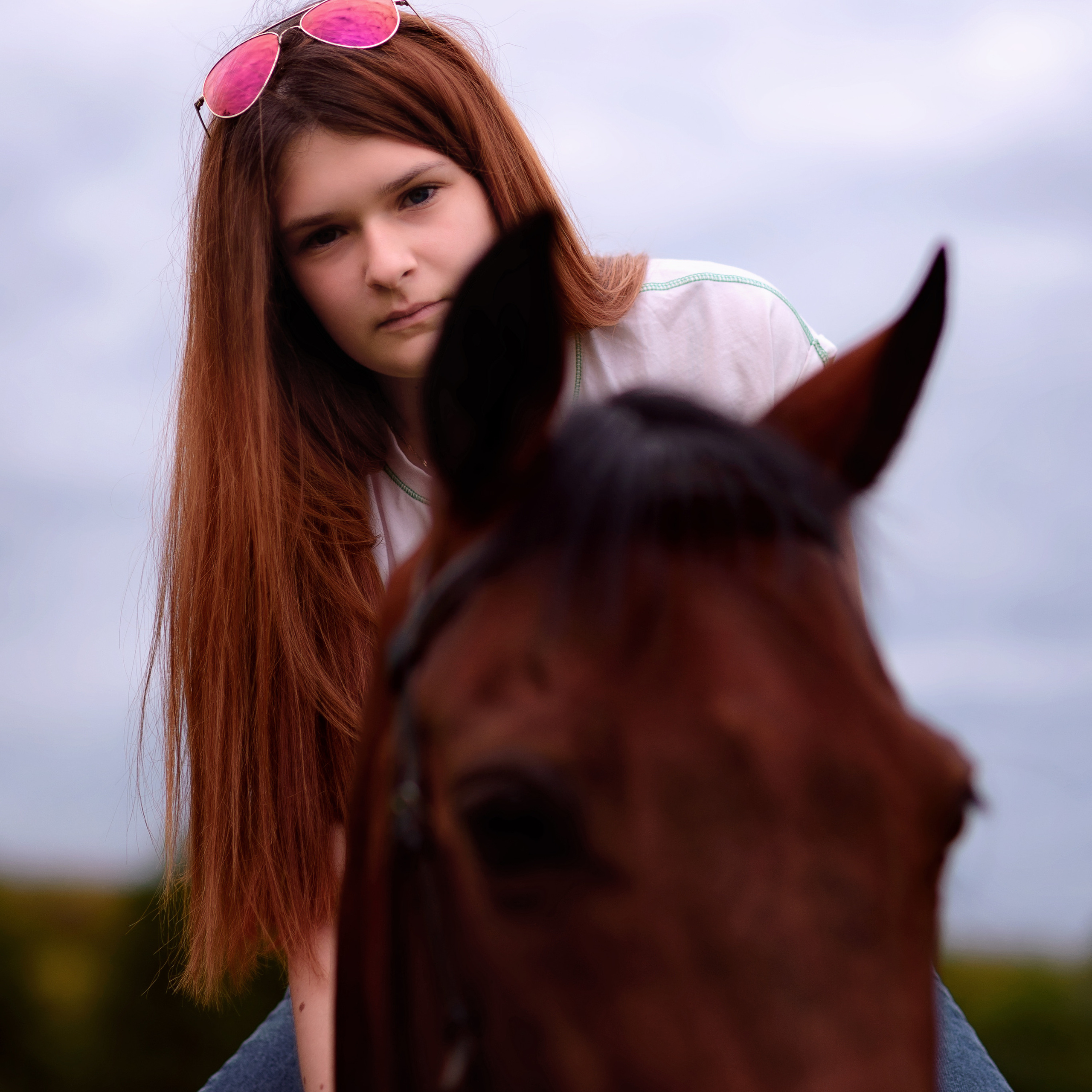 Катя — фотосессия с лошадью. Фотографы в Орле Шестопаловы Юлия и Юрий