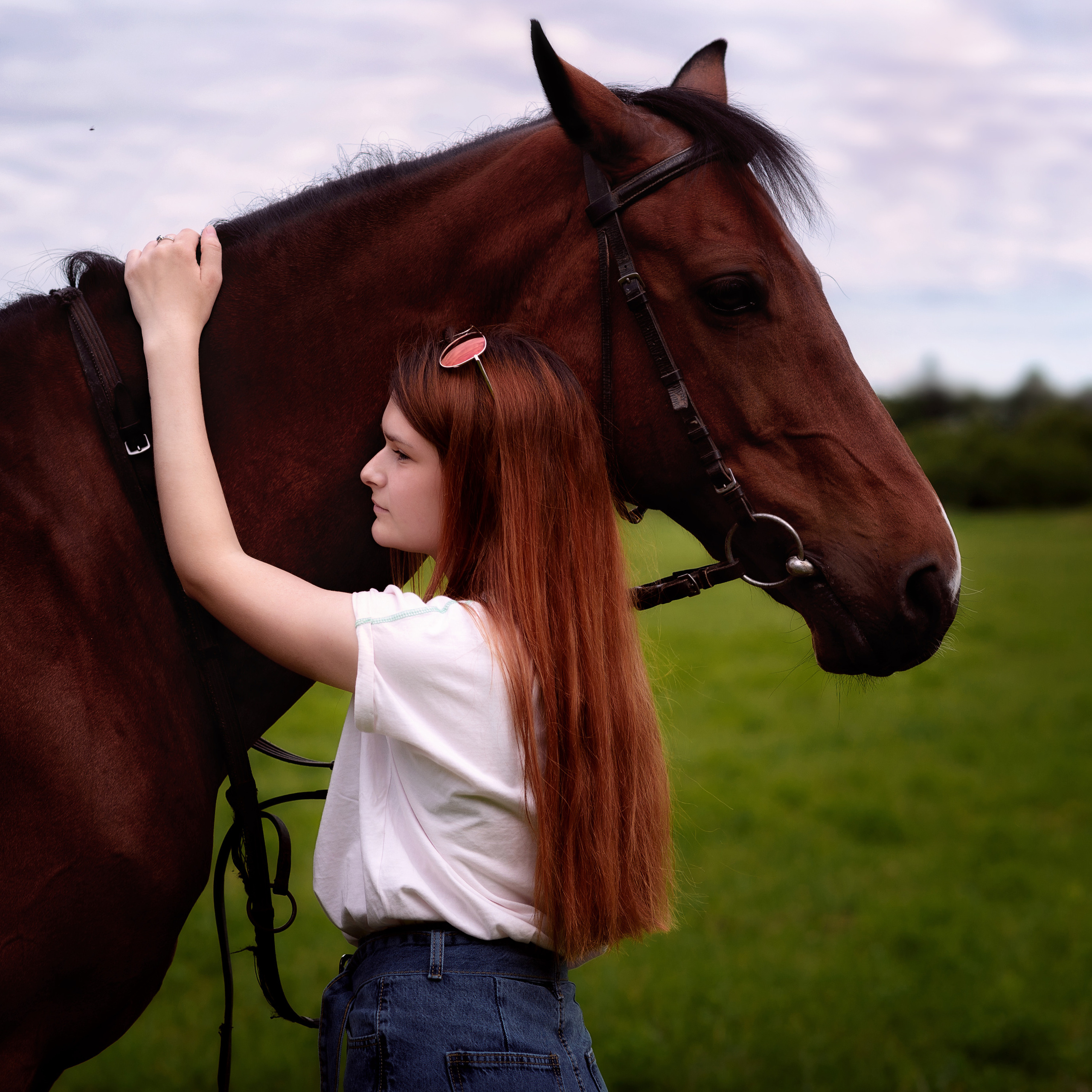 Катя — фотосессия с лошадью. Фотографы в Орле Шестопаловы Юлия и Юрий