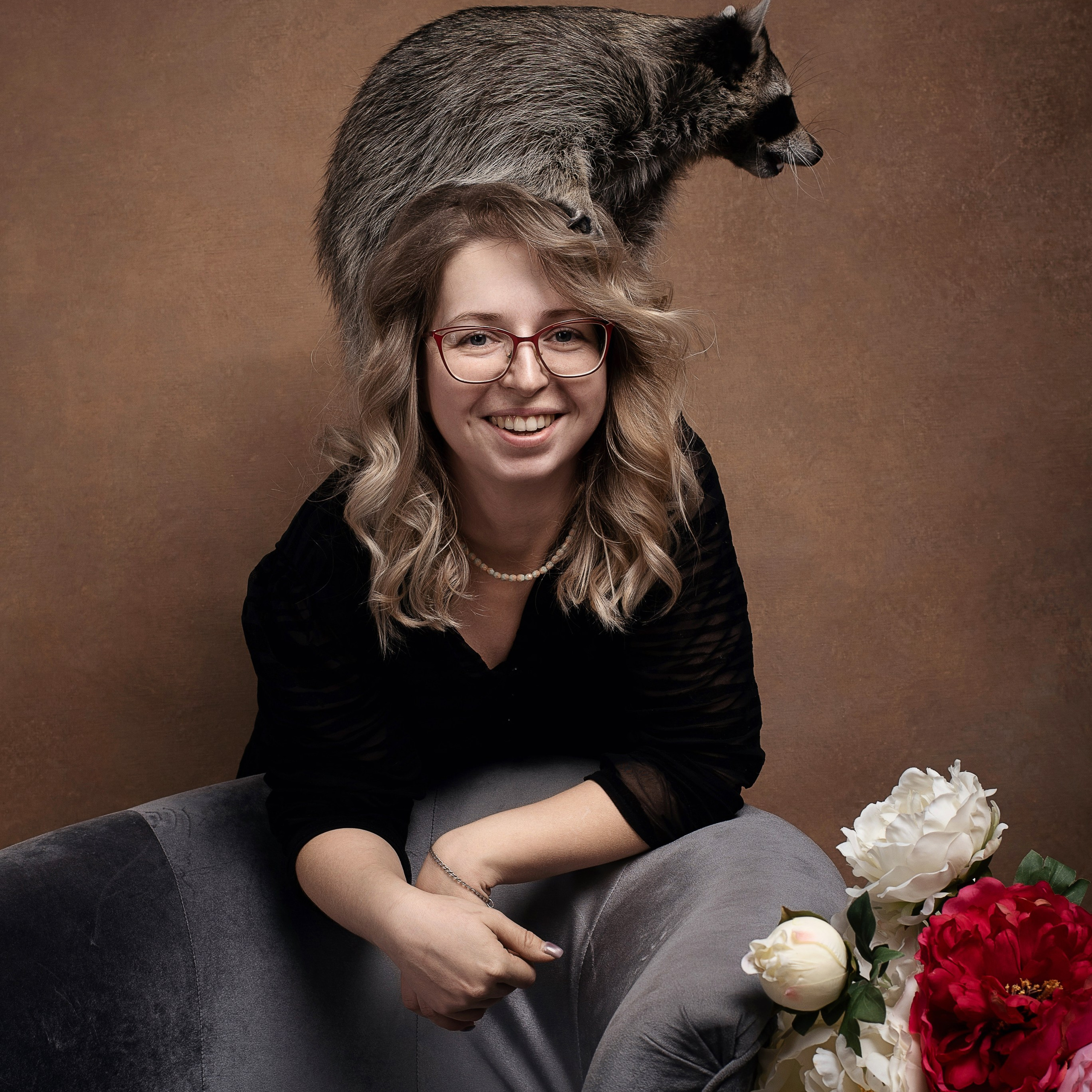 Фотосессия с енотом