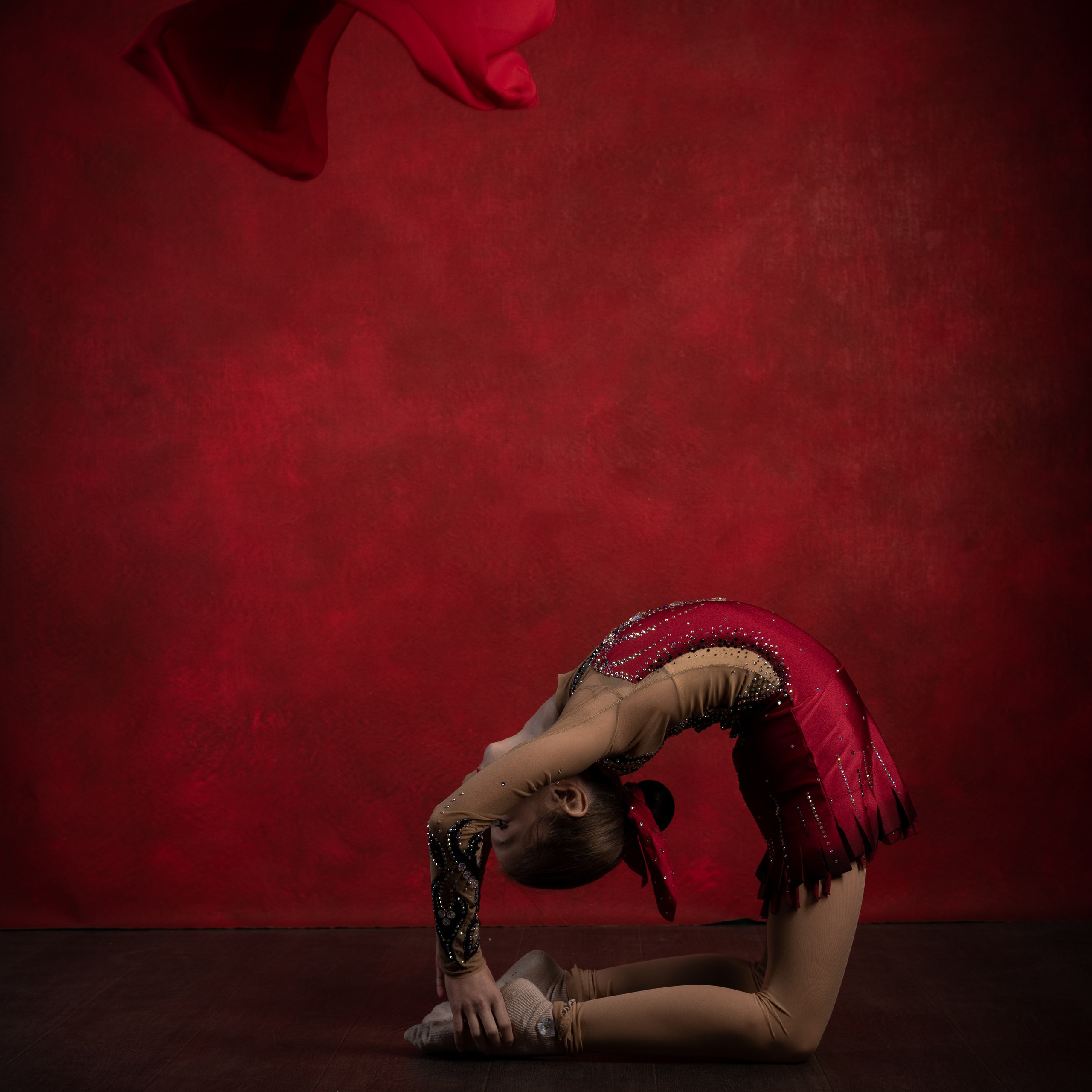 Фотосессия с коньками в студии